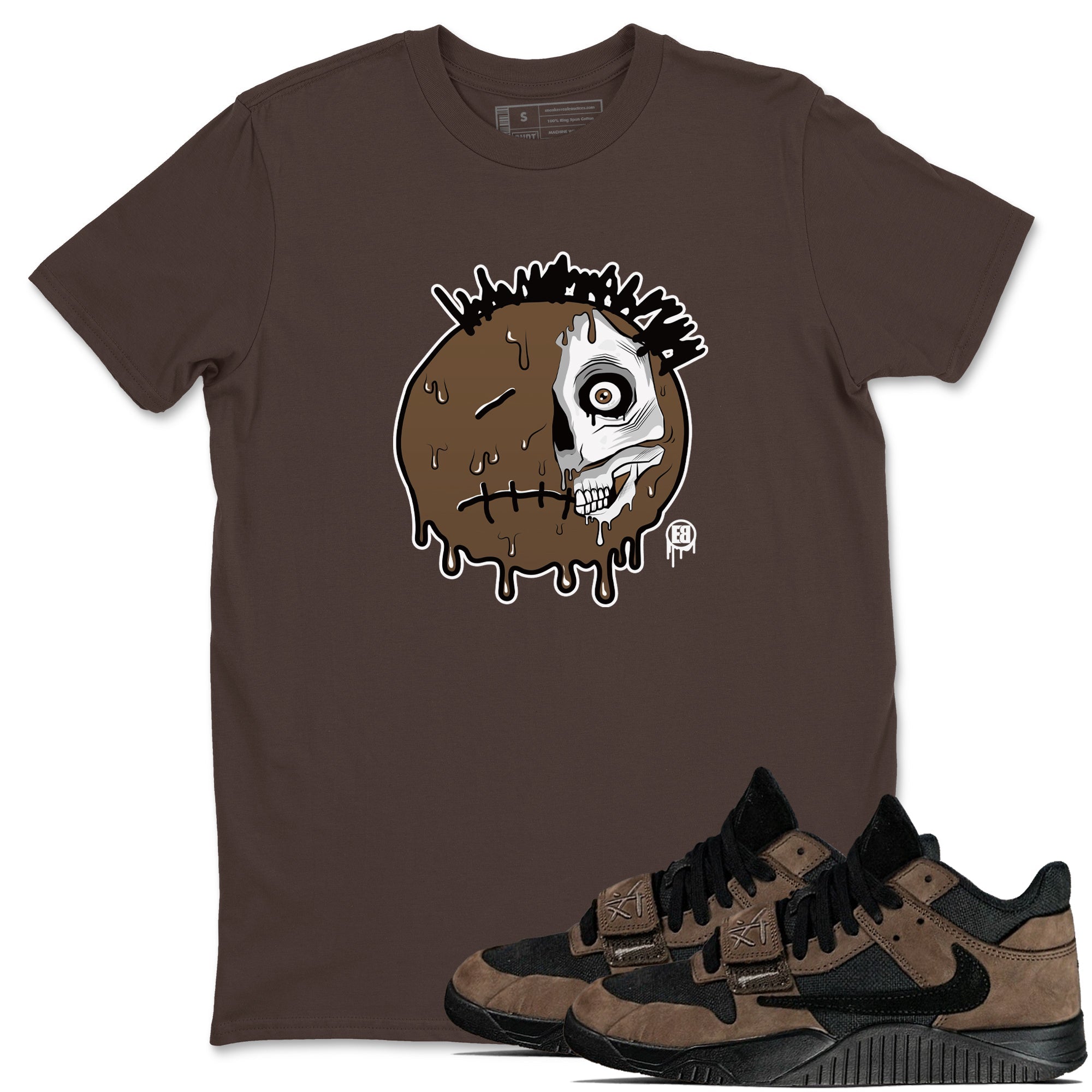 Dead Inside snkmatch Tees - Jordan Jumpman Jack Travis Scott Dark Mocha