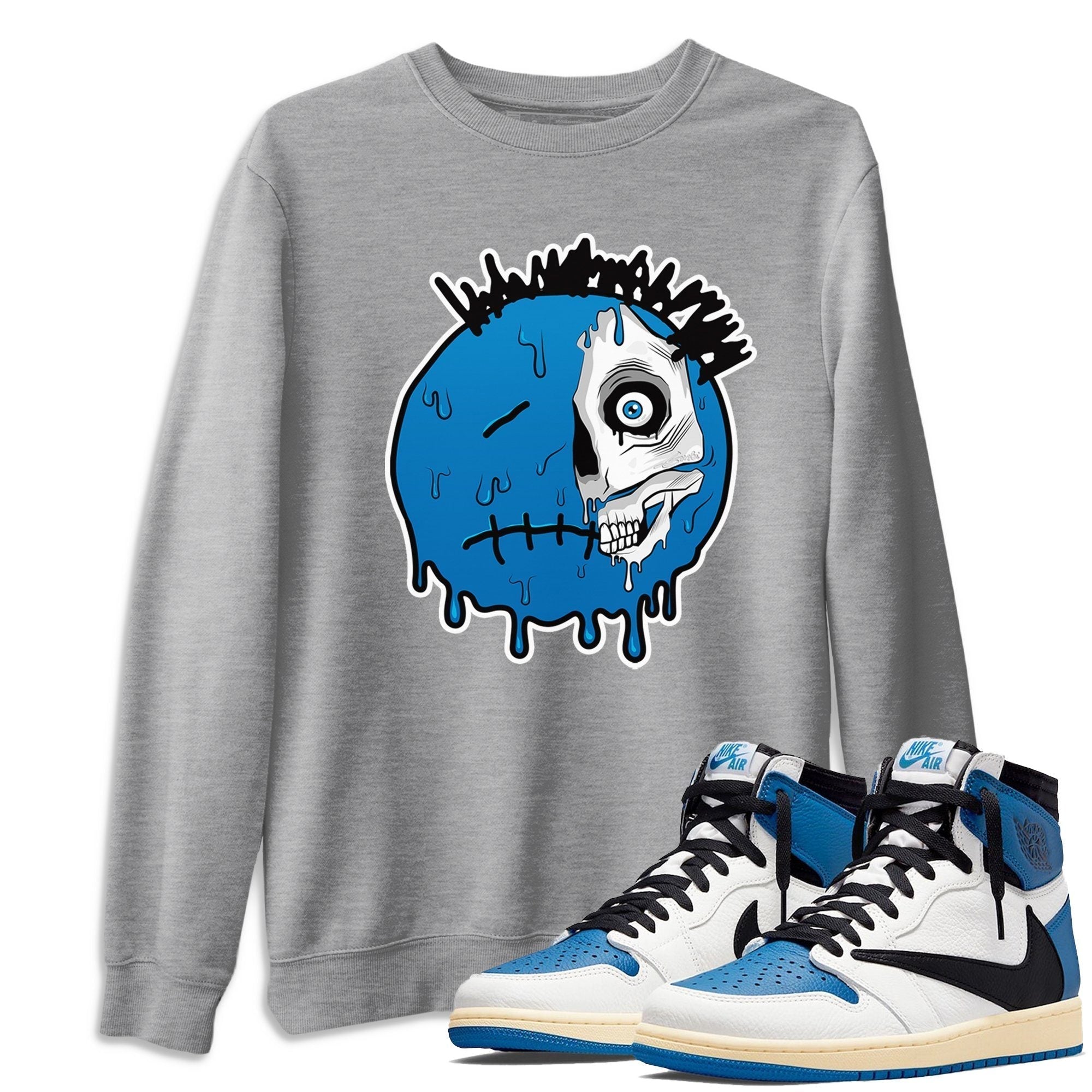 Dead Inside Unisex Tops - Air Jordan 1 Travis Scott Fragment