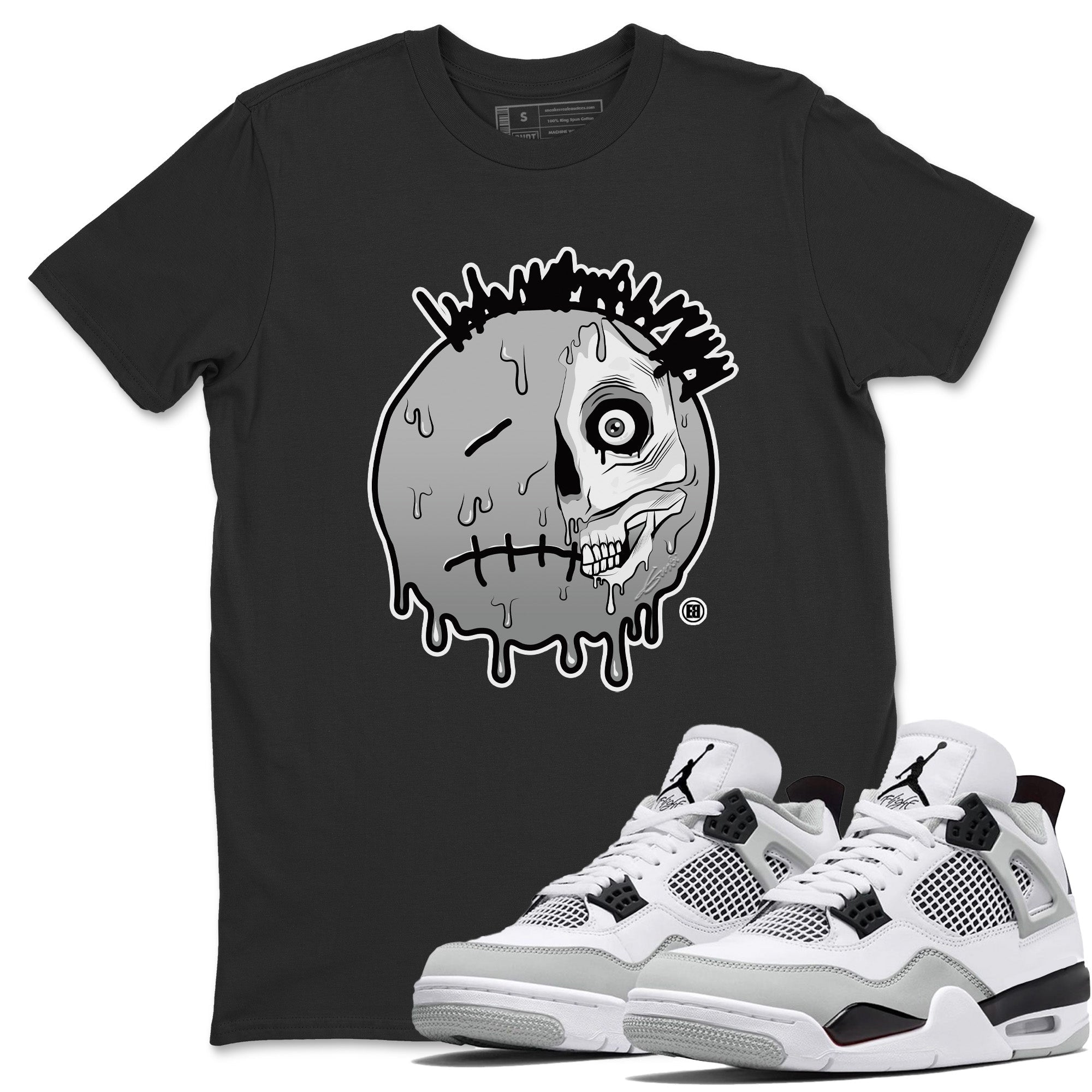 Dead Inside Unisex Tops - Air Jordan 4 Military Black