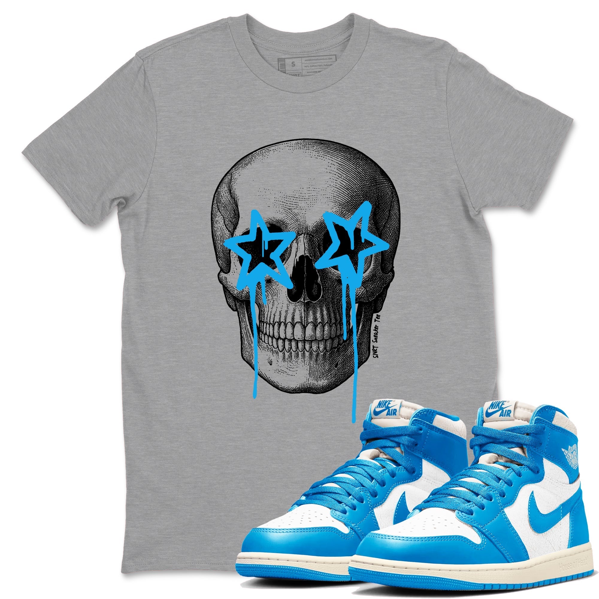 Death Star snkmatch Tees - Air Jordan 1 UNC Reimagined