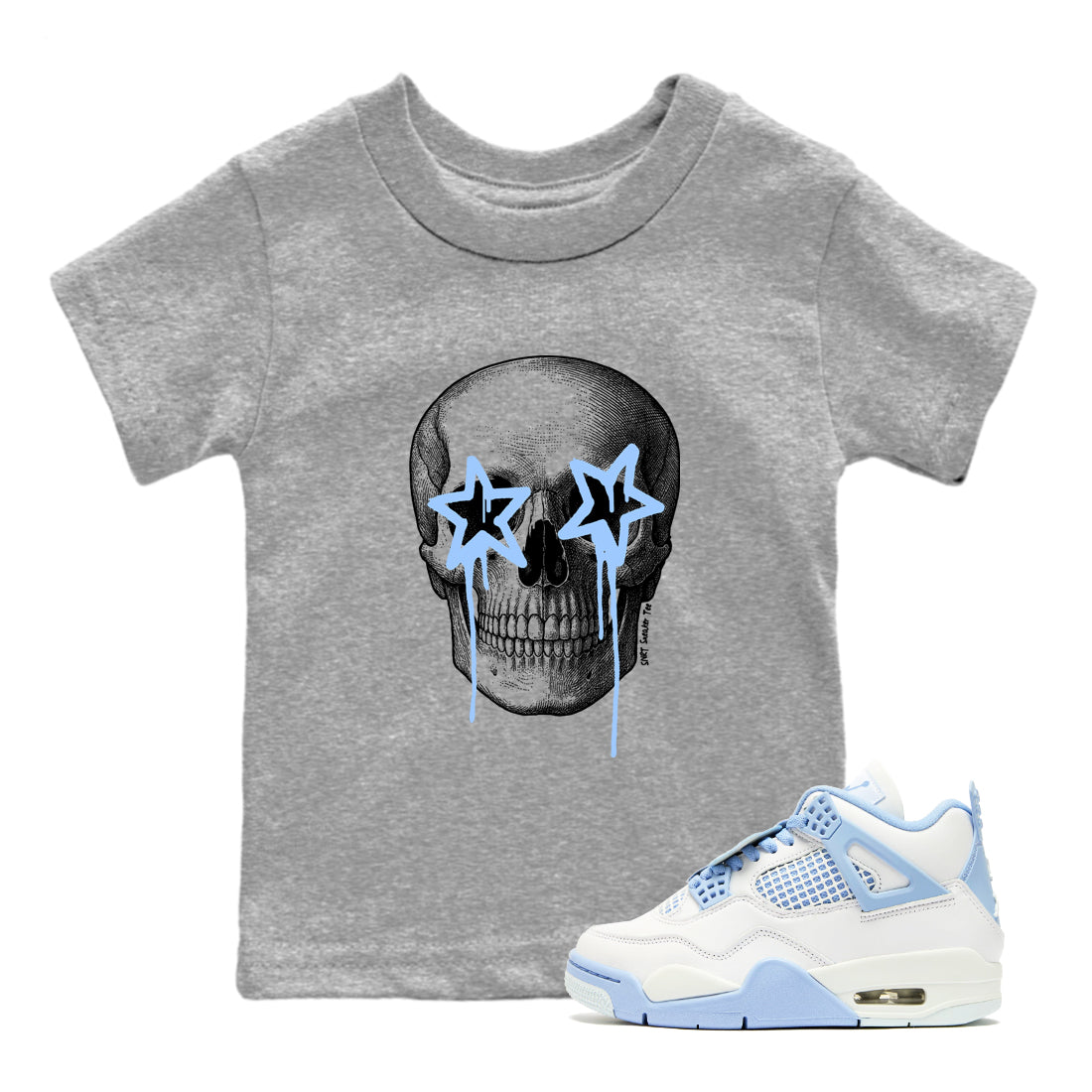 Death Star snkmatch Tees Kids - Air Jordan 4 Aluminum