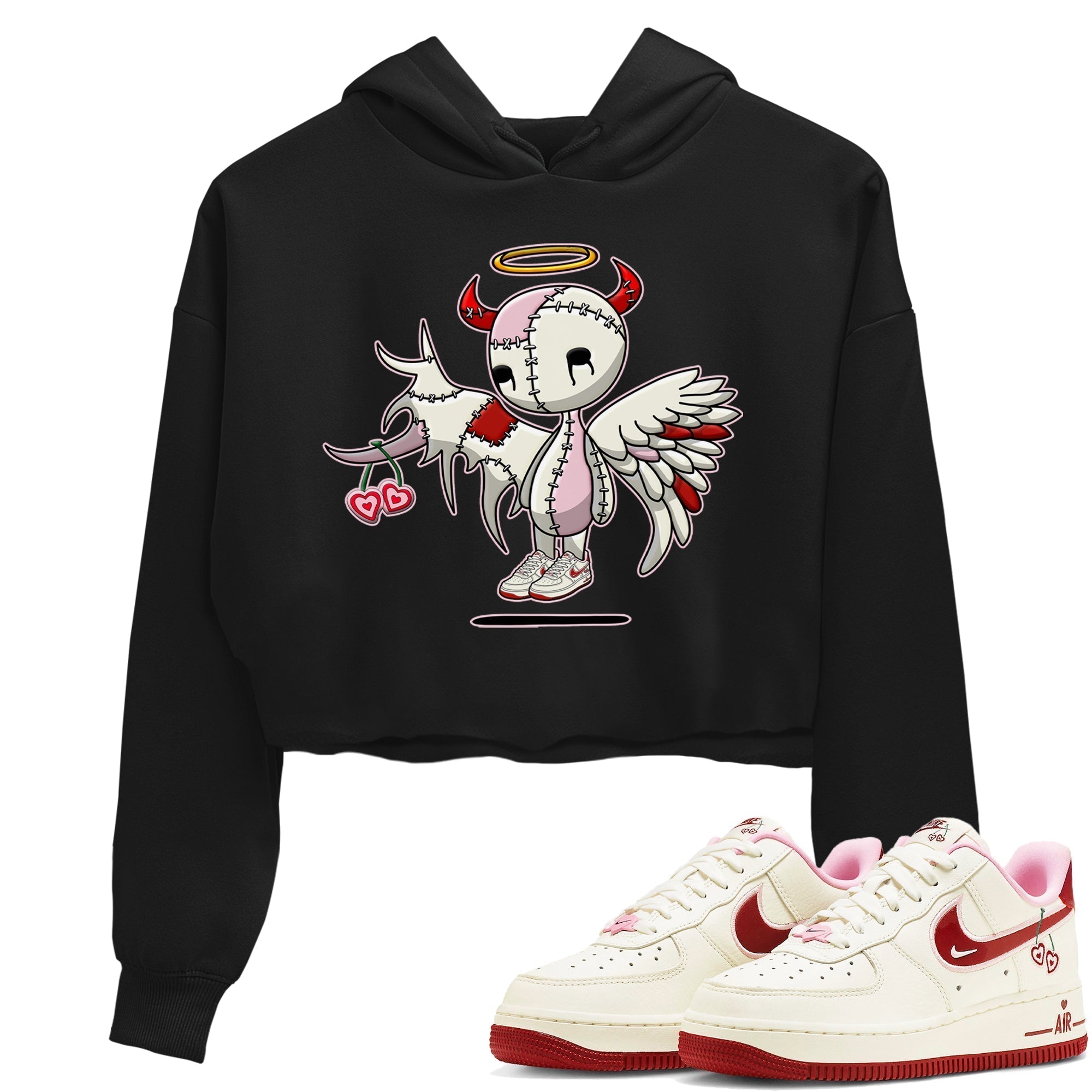 Devil Angel Women's Tops - Air Force 1 Valentines Day