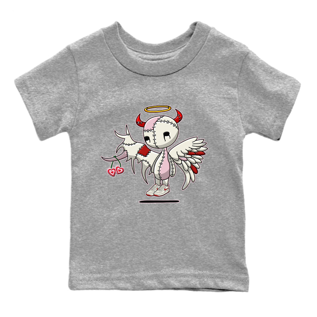 Devil Angel Kids Tops - Air Force 1 Valentines Day