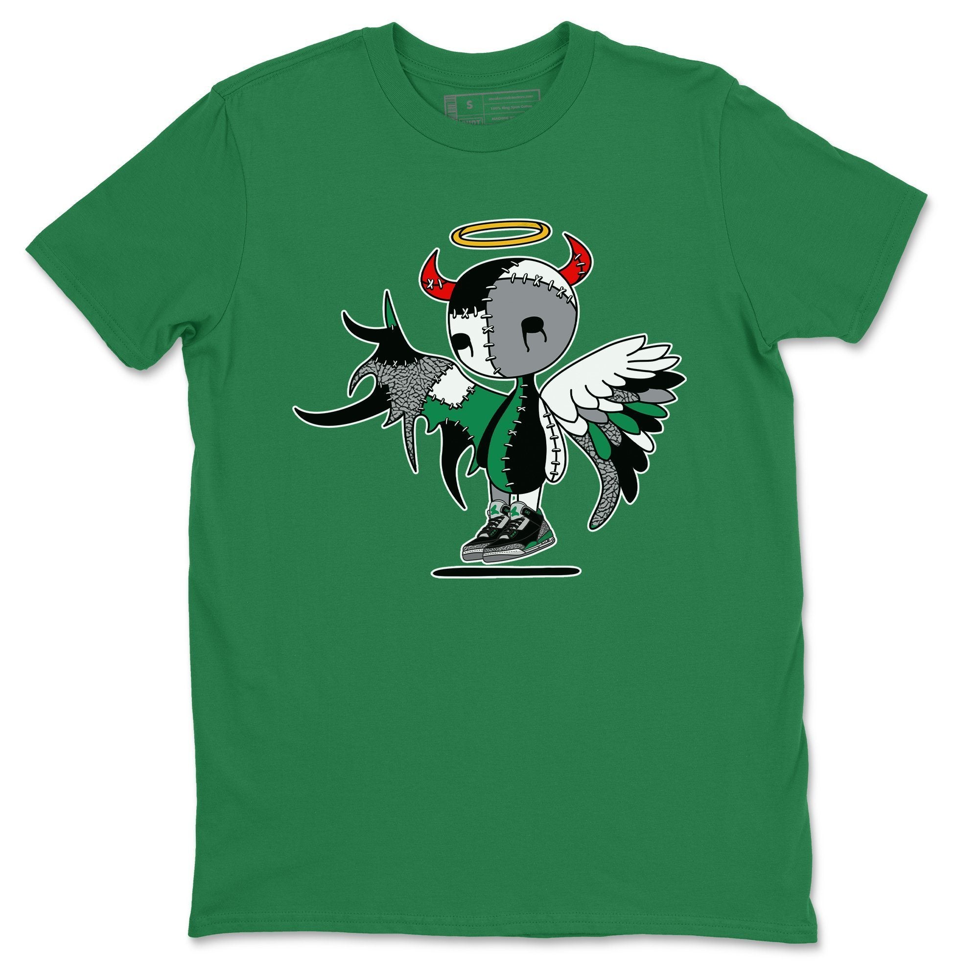 Devil Angel Unisex Tops - Air Jordan 3 Pine Green