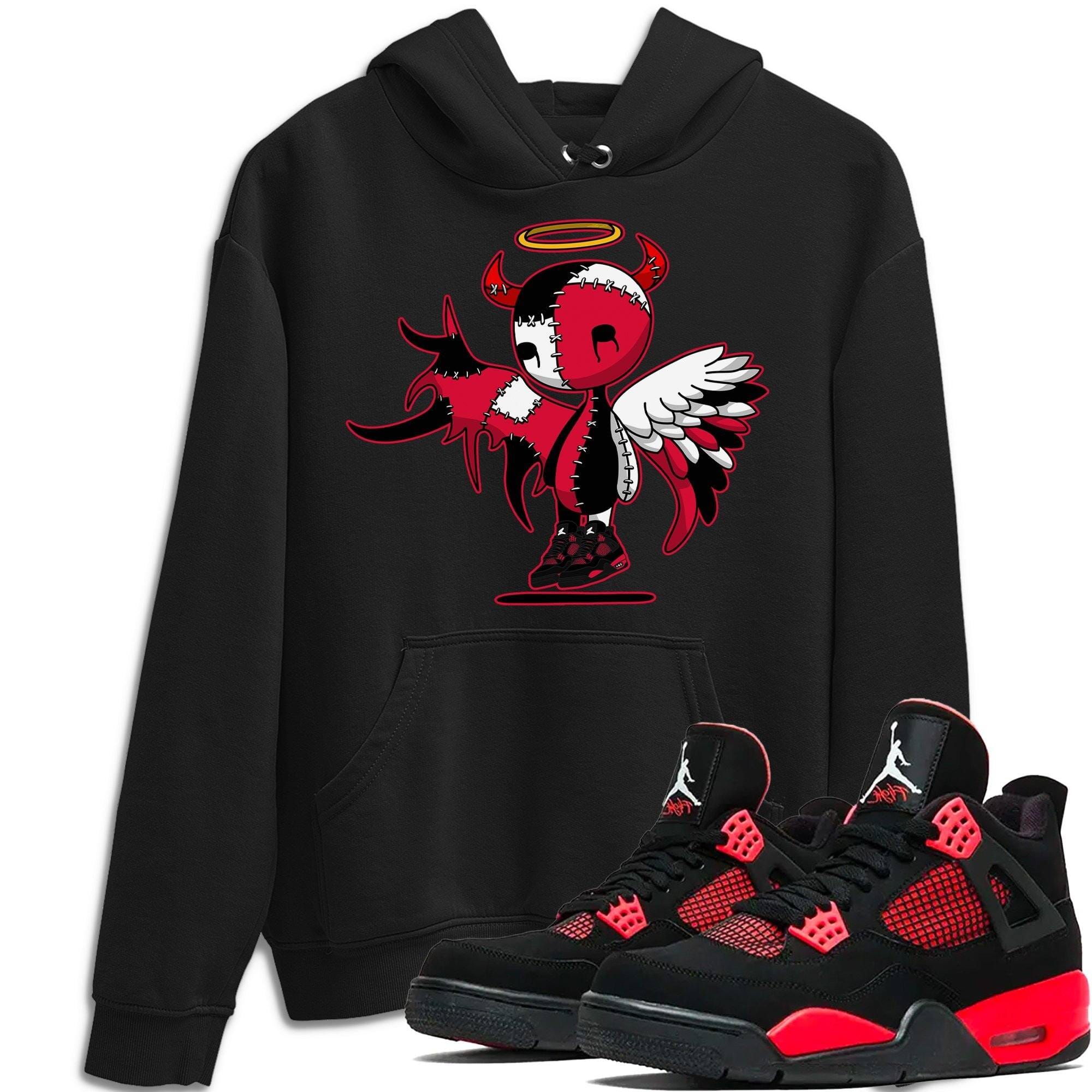 Devil Angel Unisex Tops - Air Jordan 4 Red Thunder