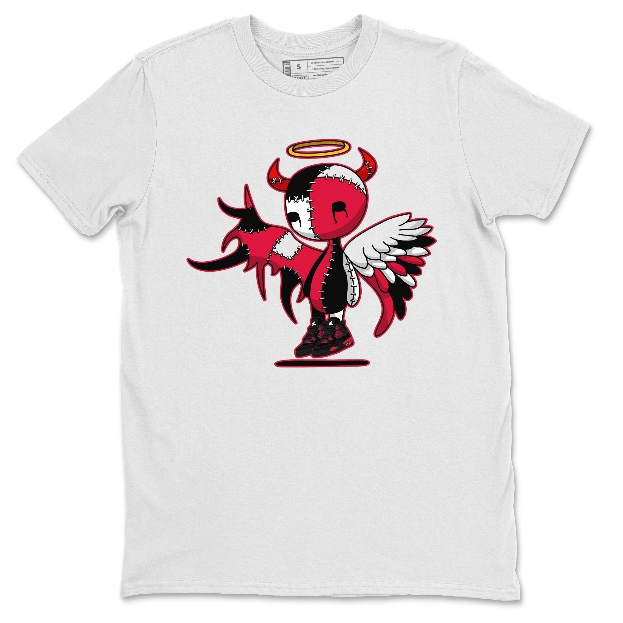 Devil Angel Unisex Tops - Air Jordan 4 Red Thunder
