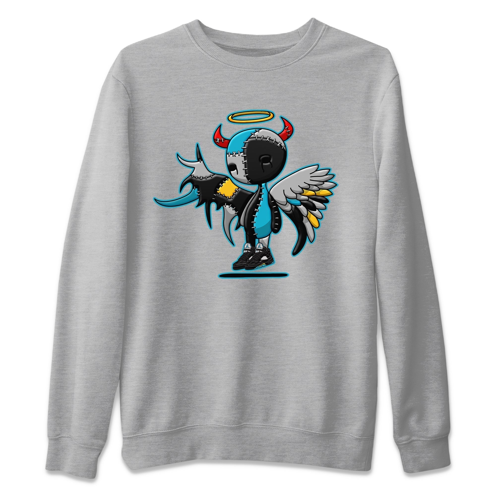 Devil Angel Unisex Tops - Air Jordan 5 Aqua