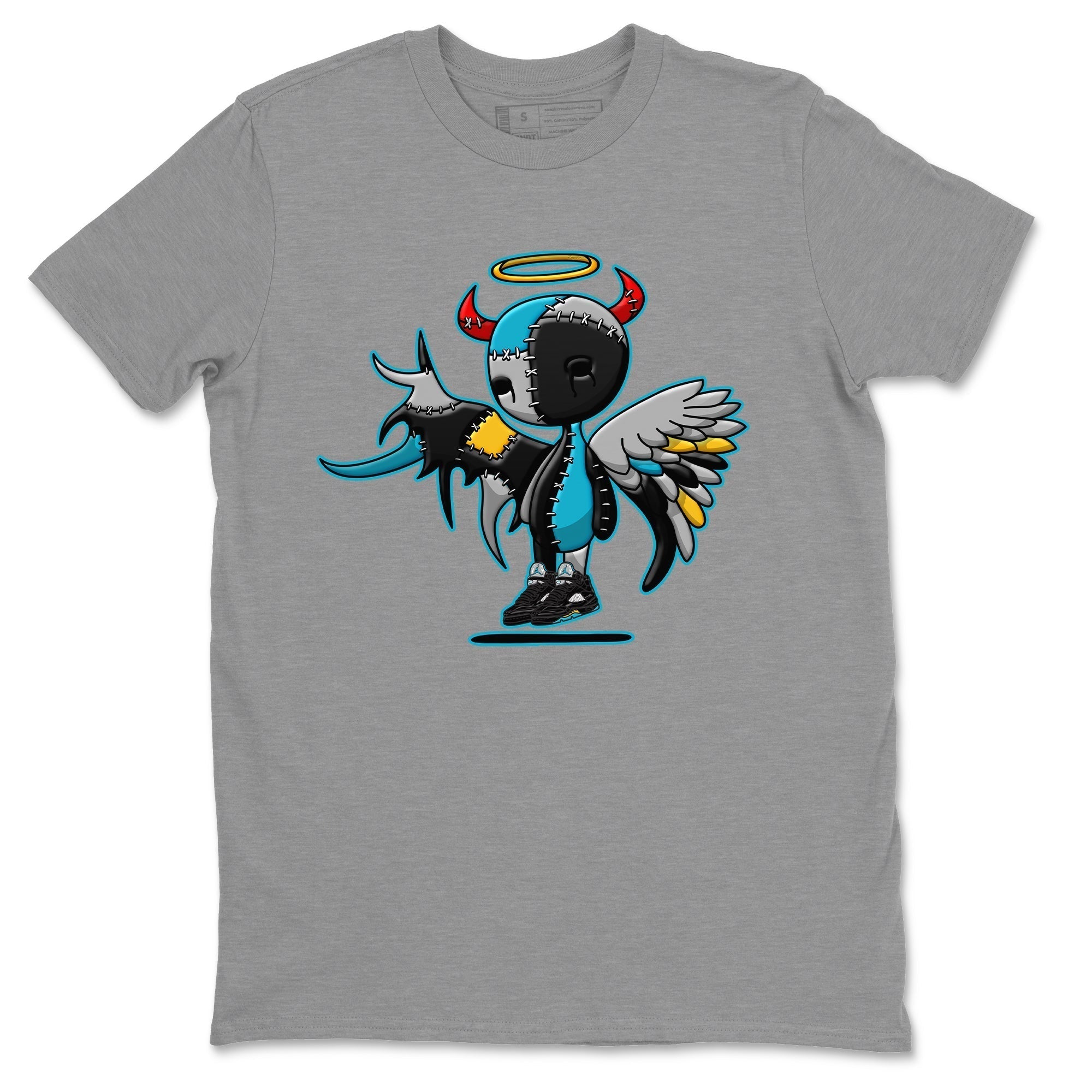 Devil Angel Unisex Tops - Air Jordan 5 Aqua