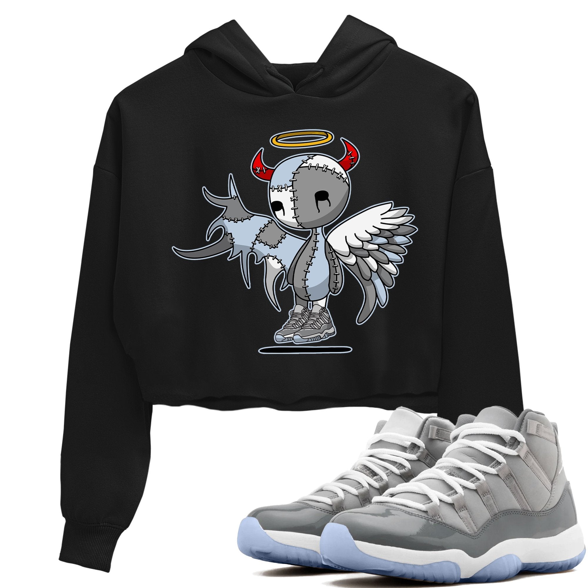 Devil Angel Women's Tops - Air Jordan 11 Cool Grey