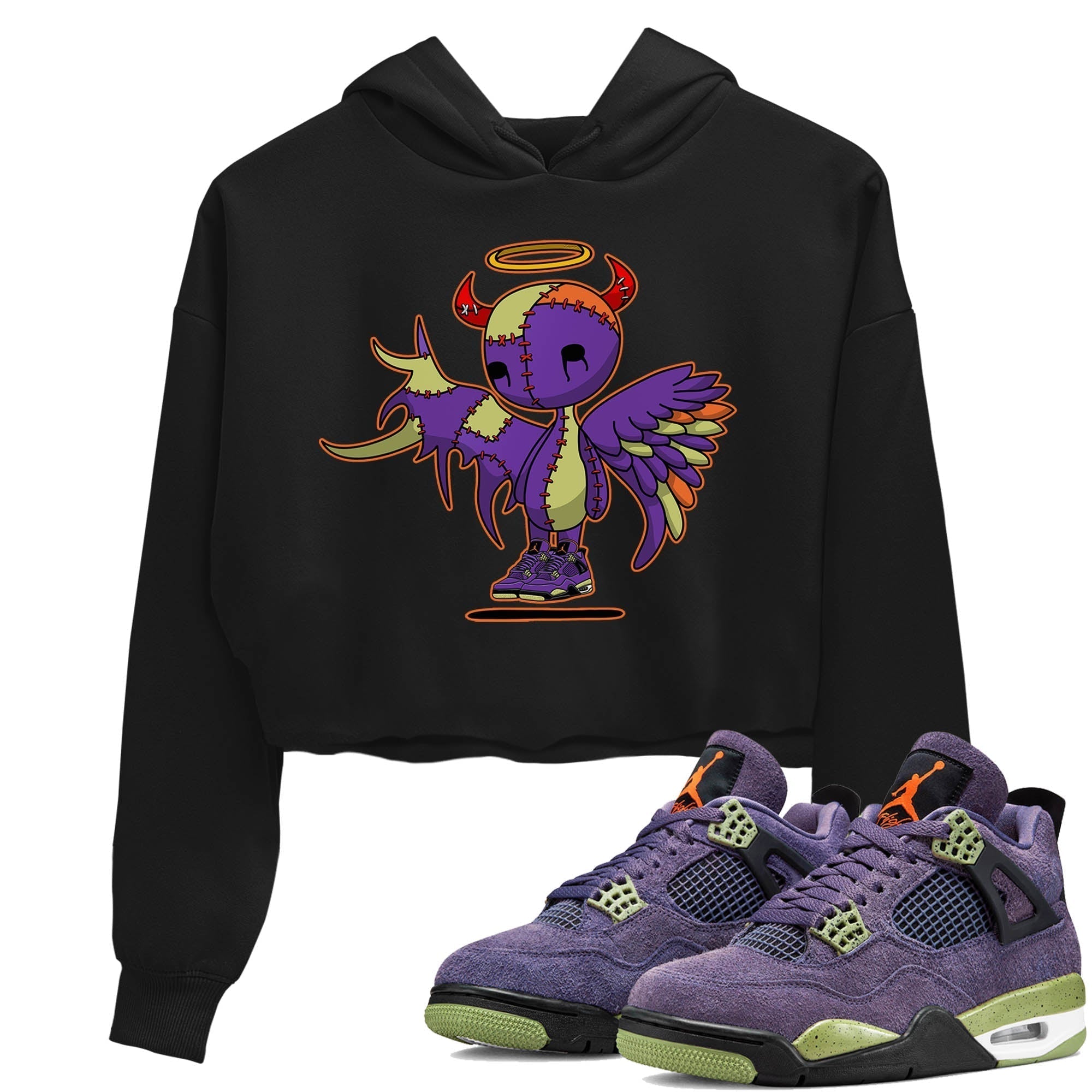 Devil Angel Women's Tops - Air Jordan 4 Canyon Purple