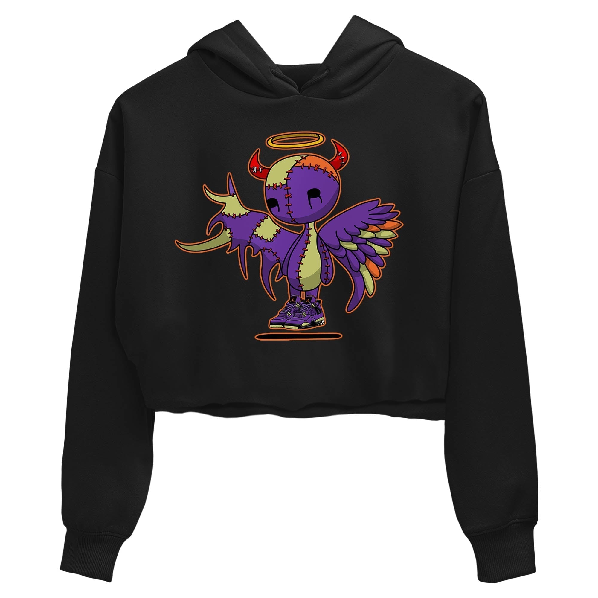 Devil Angel Women's Tops - Air Jordan 4 Canyon Purple