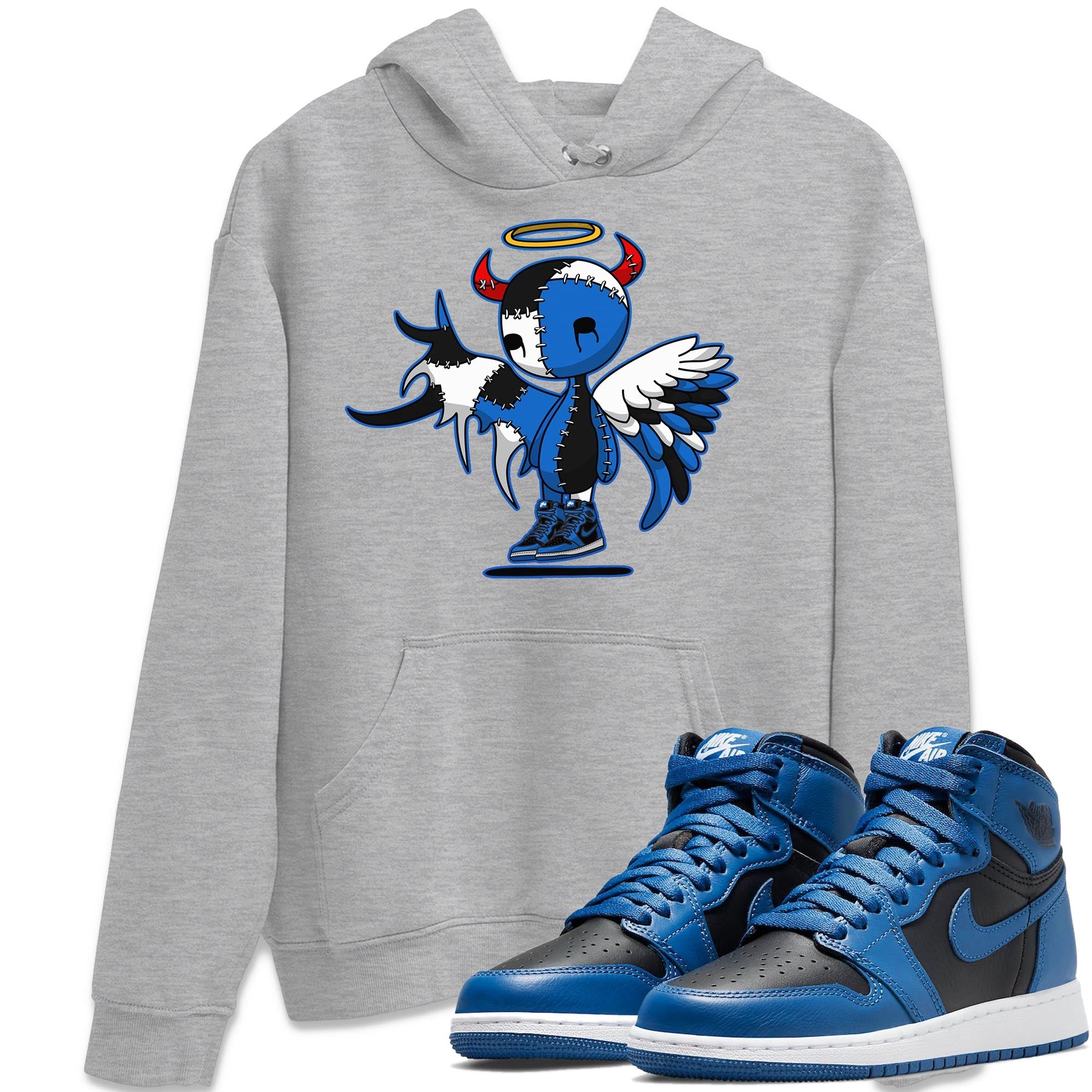 Devil Angel Unisex Tops - Air Jordan 1 Dark Marina Blue