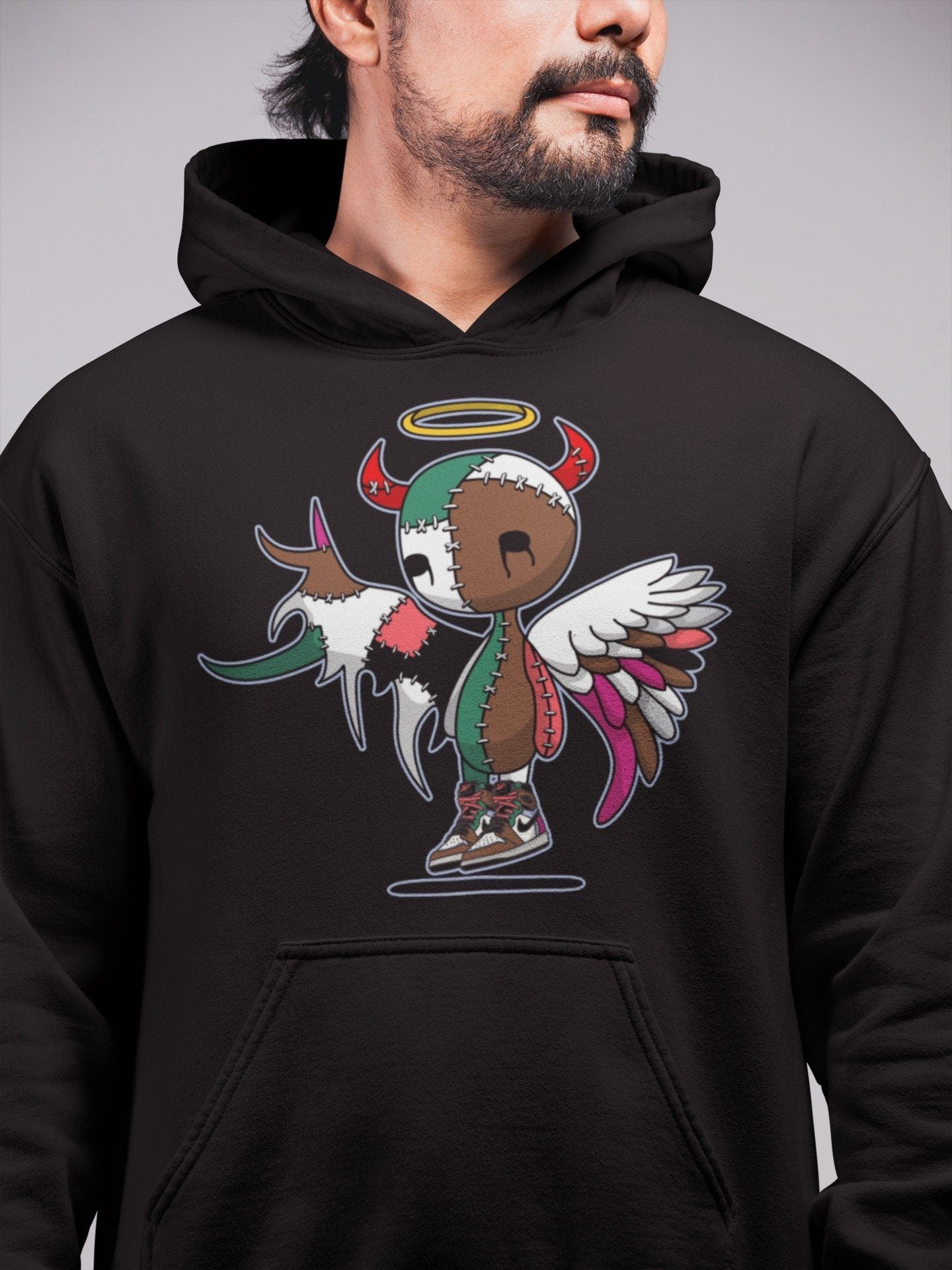 Devil Angel Unisex Tops - Air Jordan 1 Hand Crafted