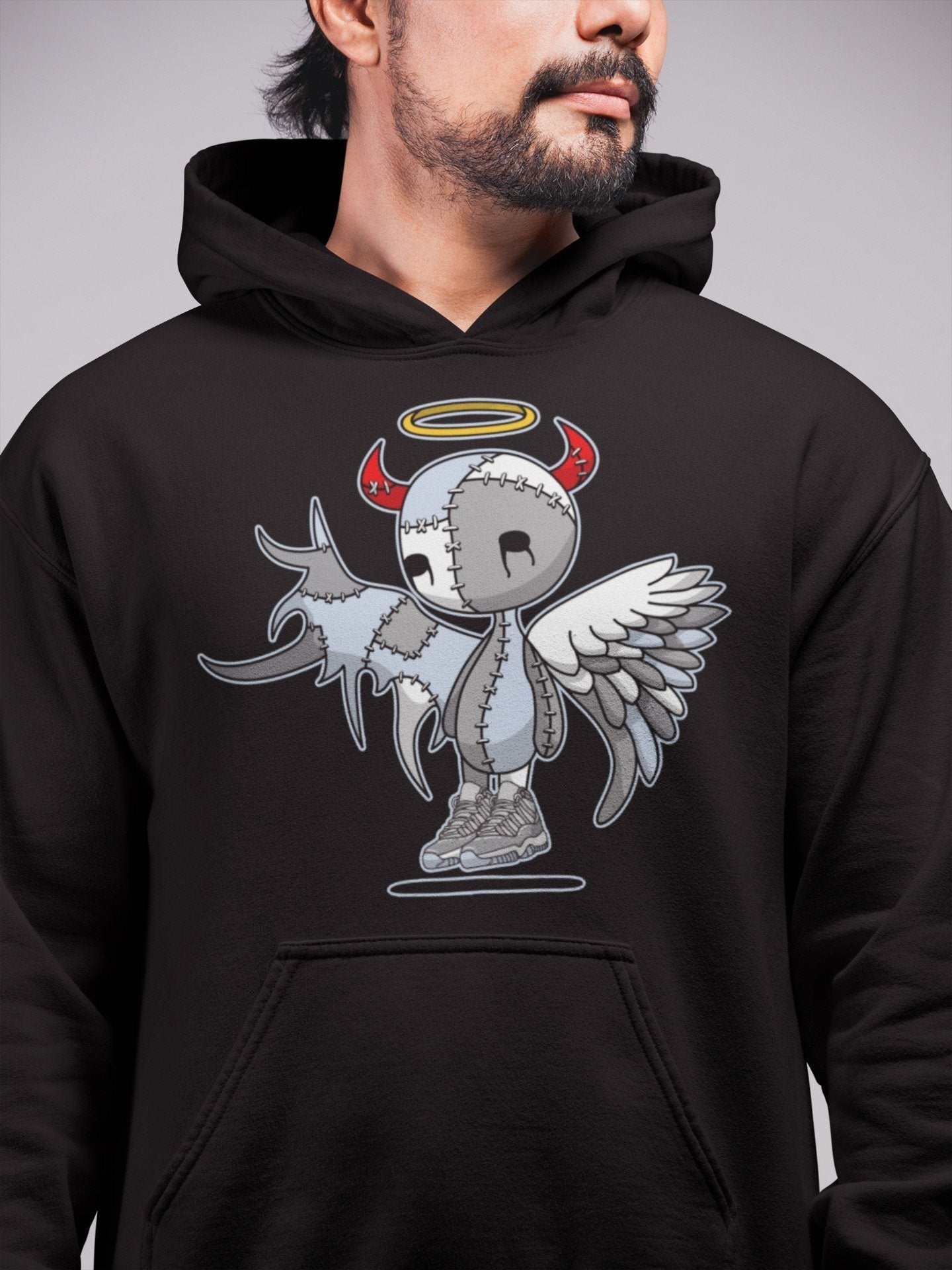 Devil Angel Unisex Tops - Air Jordan 11 Cool Grey