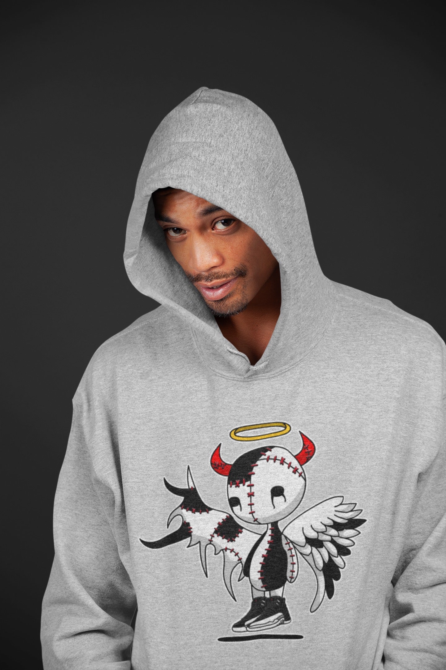 Devil Angel Unisex Tops - Air Jordan 12 Playoffs