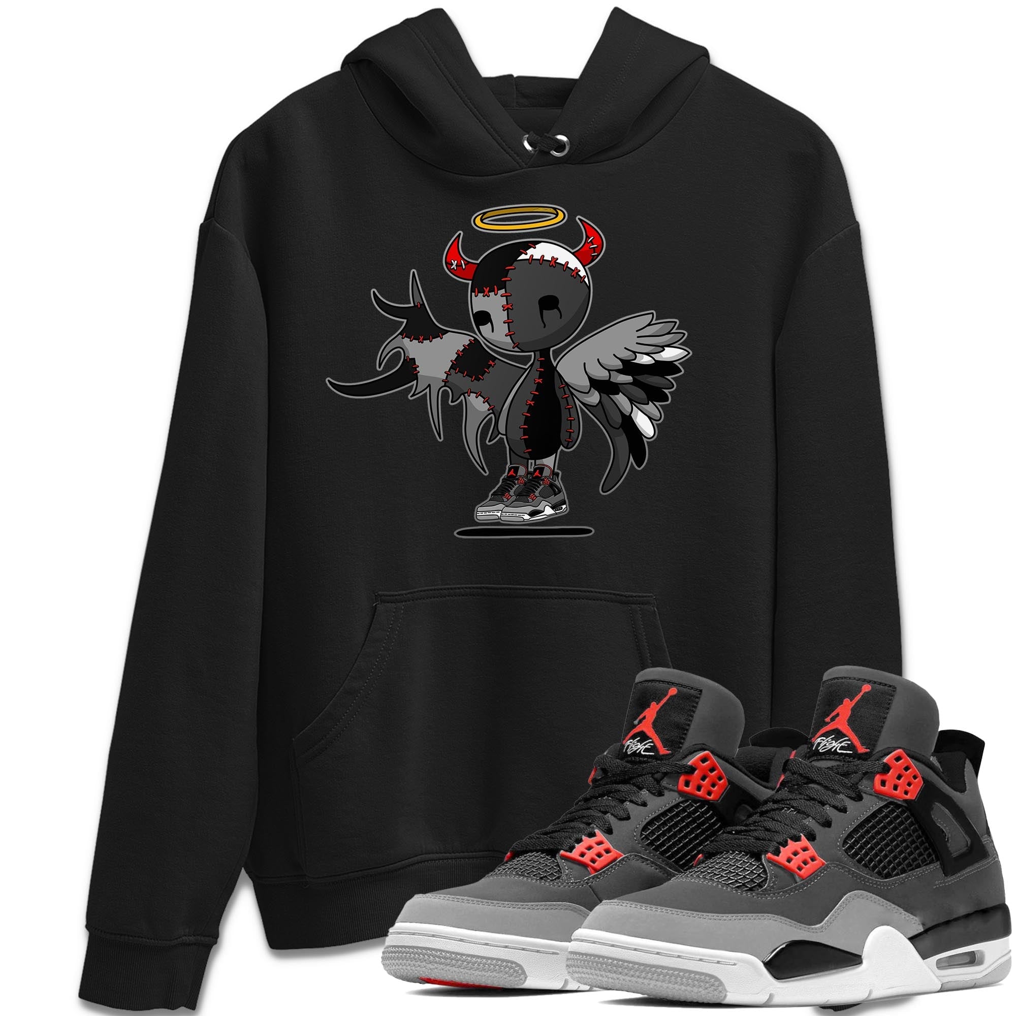 Devil Angel Unisex Tops - Air Jordan 4 Infrared