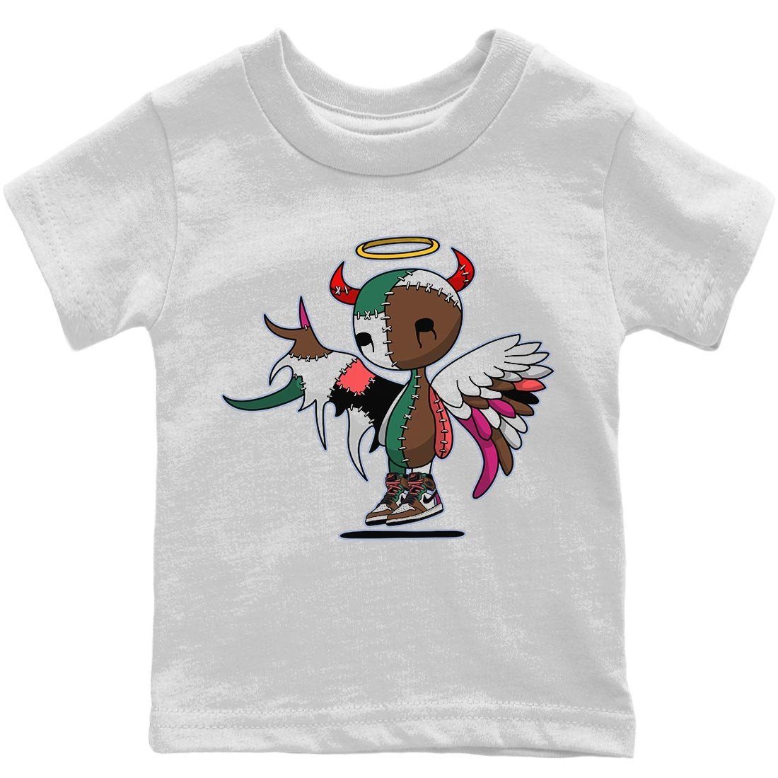 Devil Angel Kids Tops - Air Jordan 1 Hand Crafted