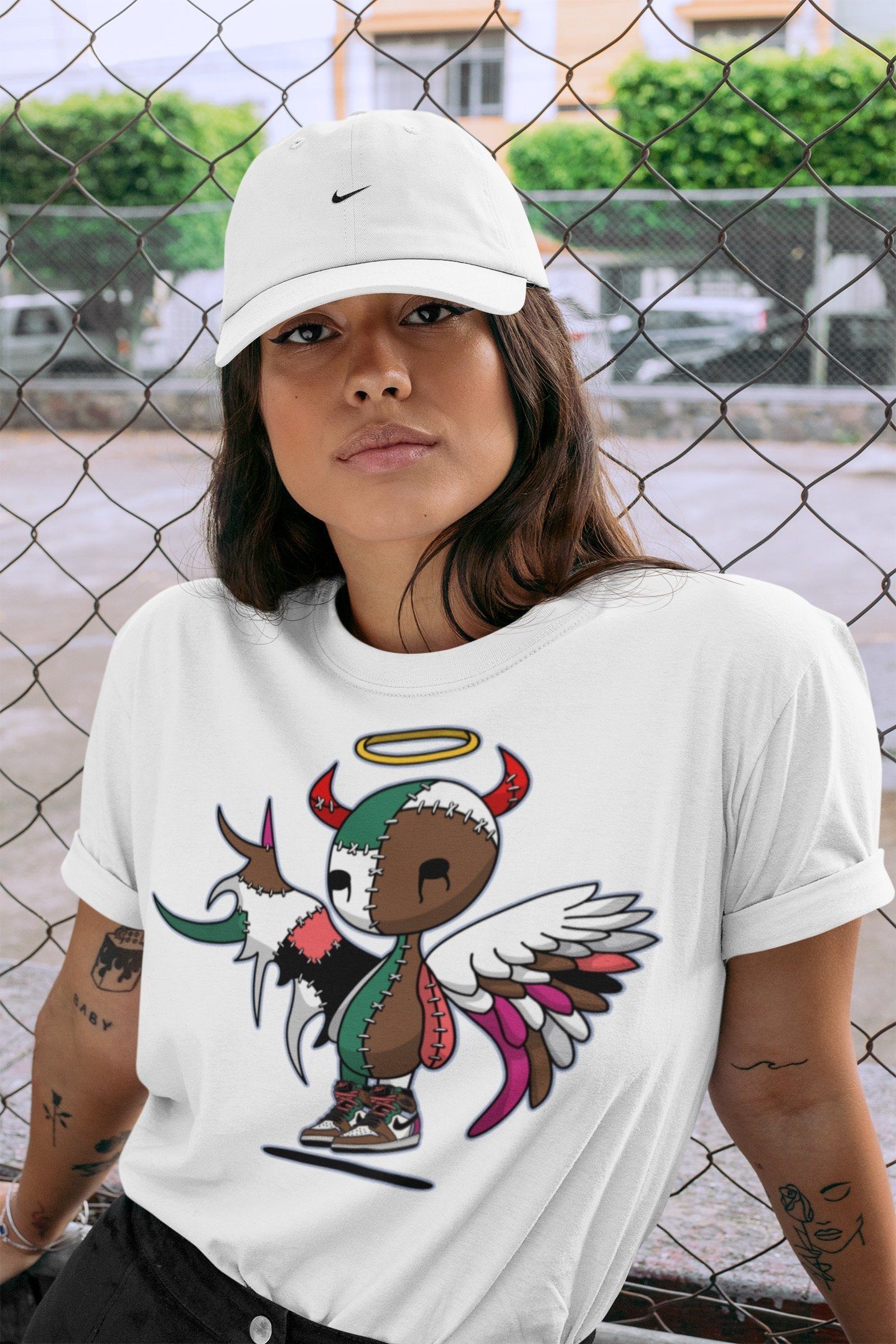 Devil Angel Unisex Tops - Air Jordan 1 Hand Crafted