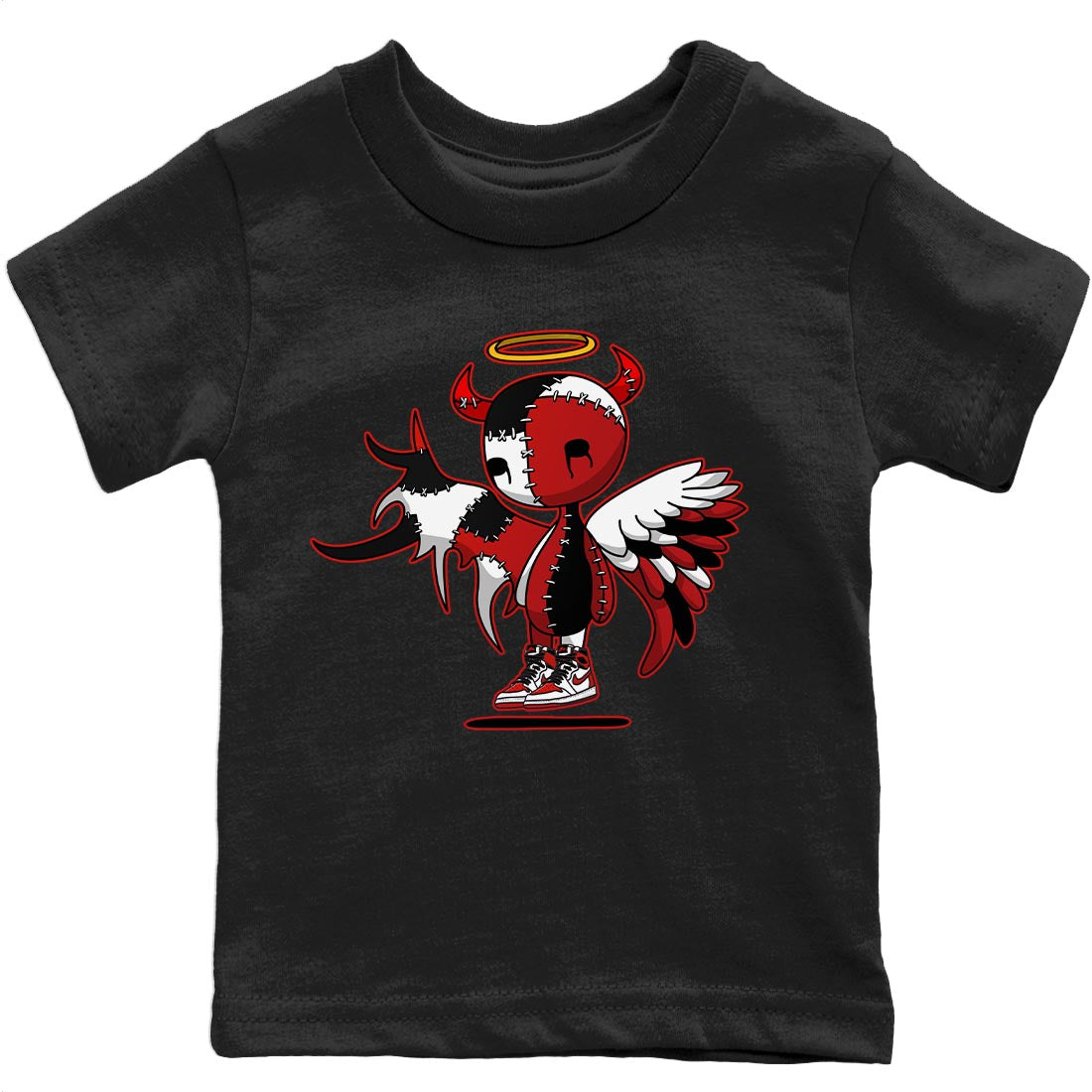 Devil Angel Kids Tops - Air Jordan 1 Heritage