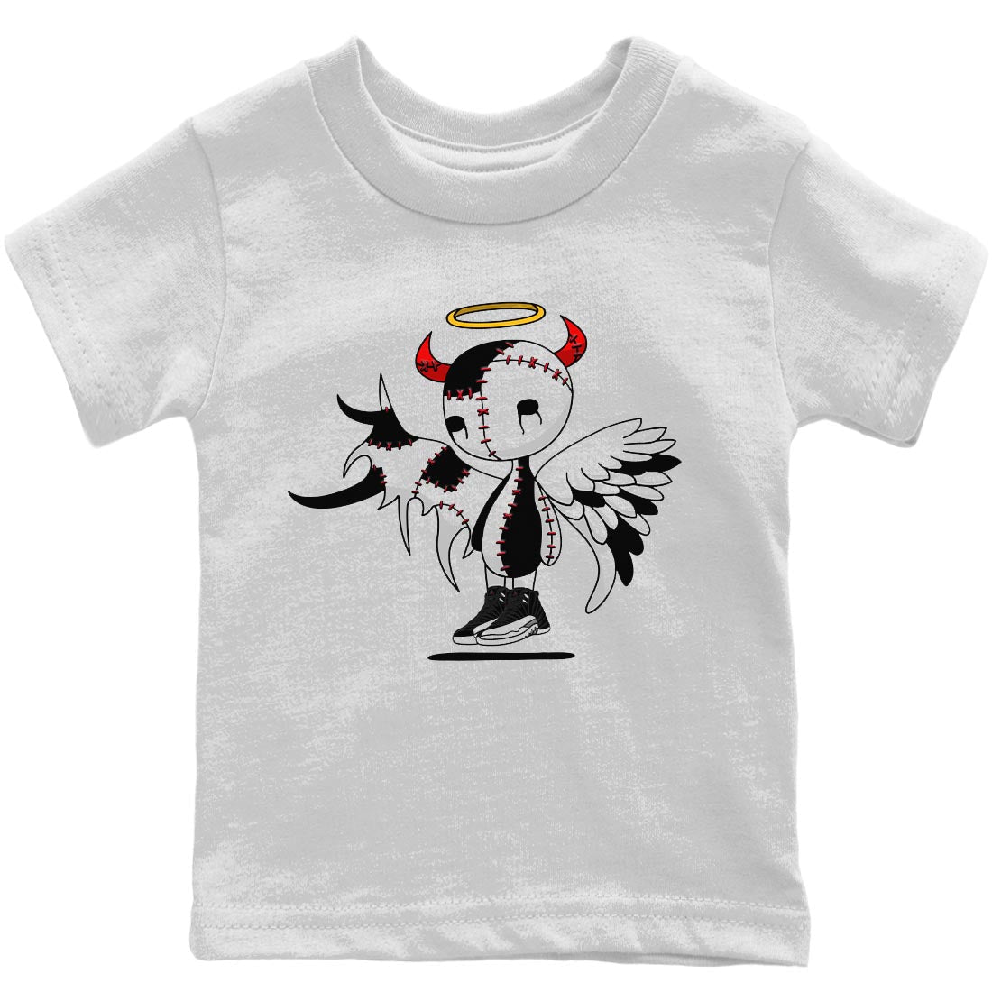 Devil Angel Kids Tops - Air Jordan 12 Playoffs
