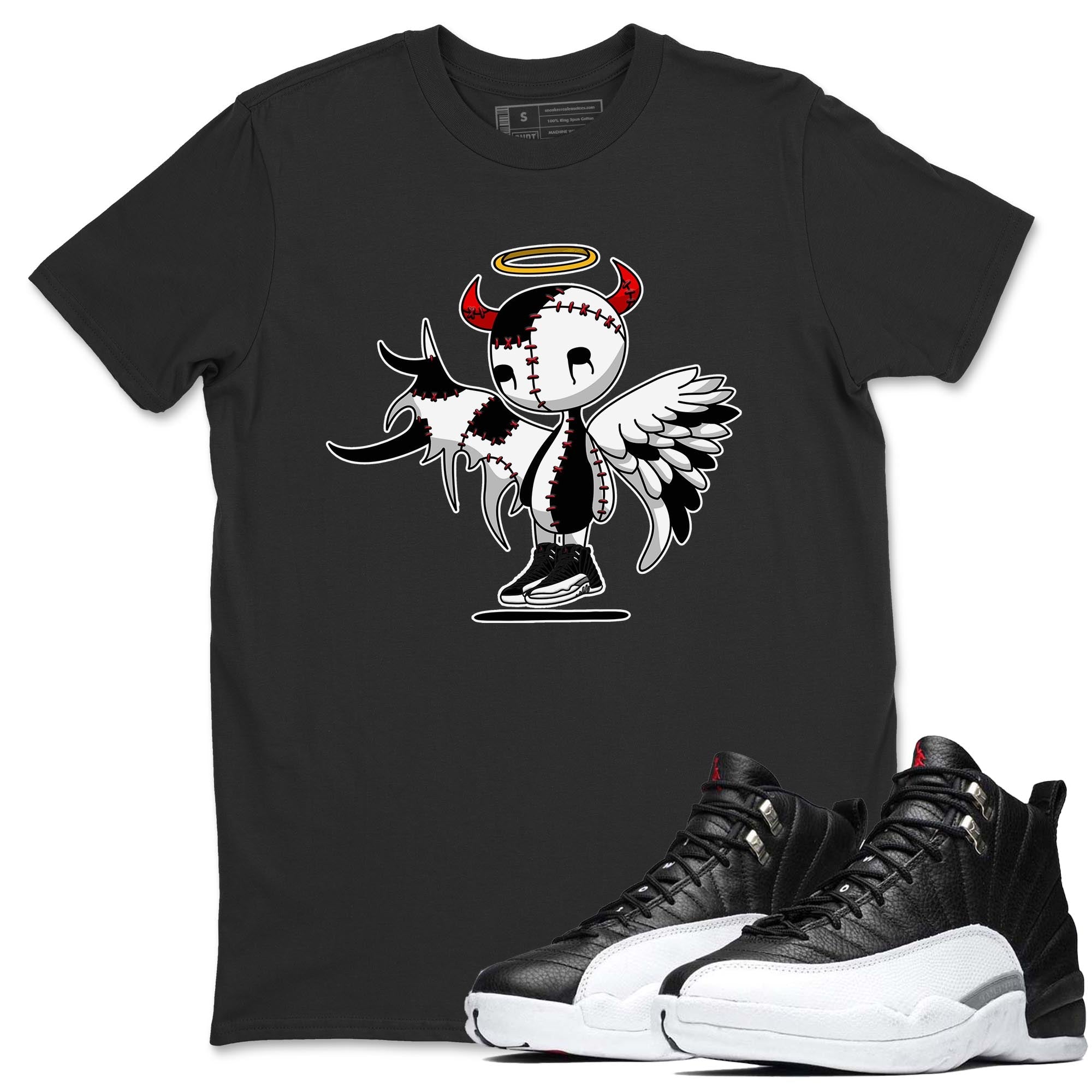 Devil Angel Unisex Tops - Air Jordan 12 Playoffs