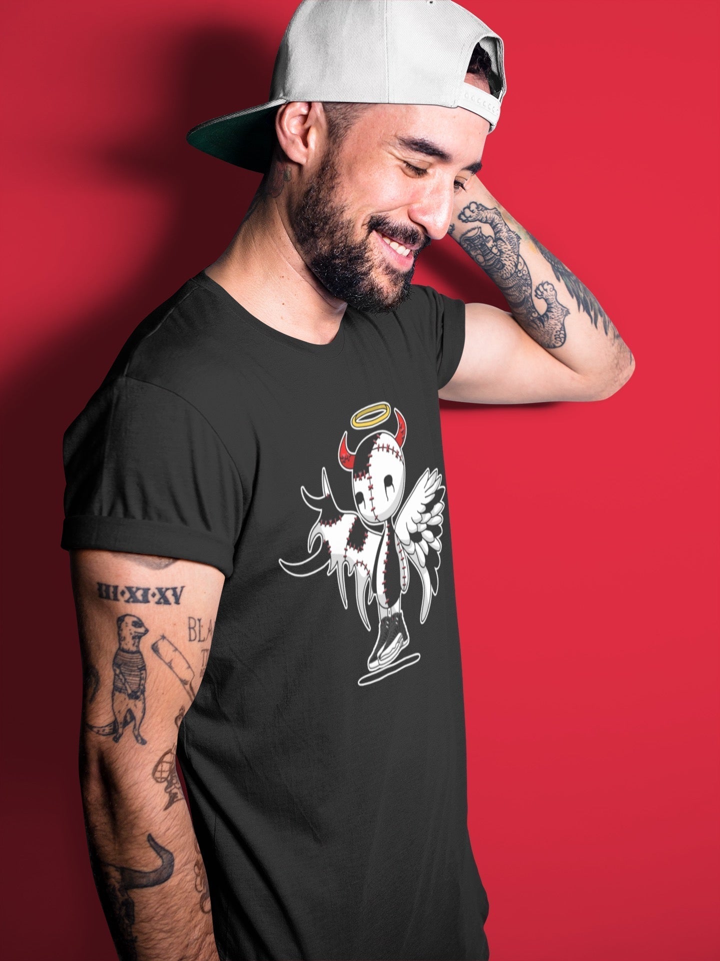 Devil Angel Unisex Tops - Air Jordan 12 Playoffs