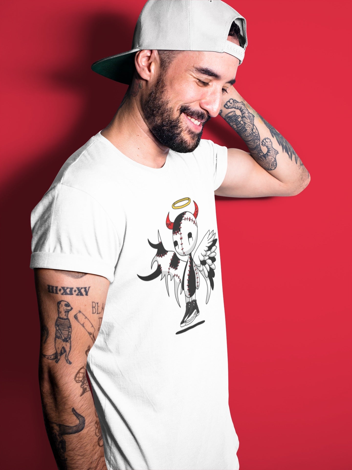 Devil Angel Unisex Tops - Air Jordan 12 Playoffs