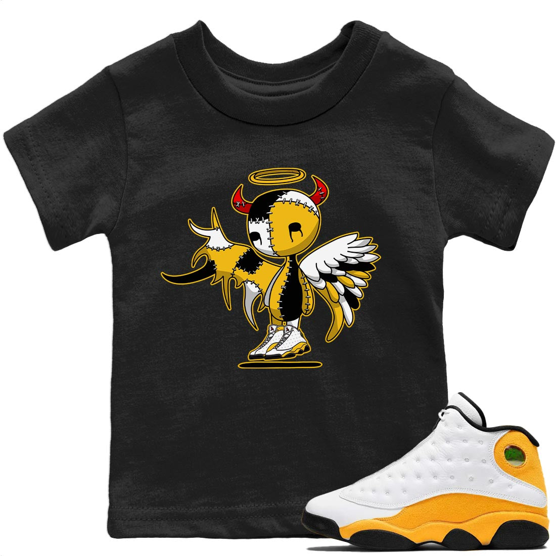 Devil Angel Kids Tops - Air Jordan 13 Del Sol