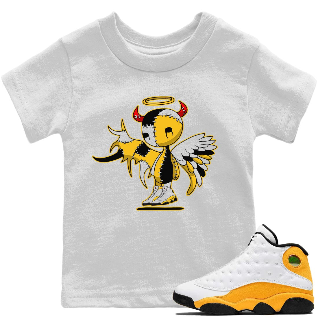 Devil Angel Kids Tops - Air Jordan 13 Del Sol