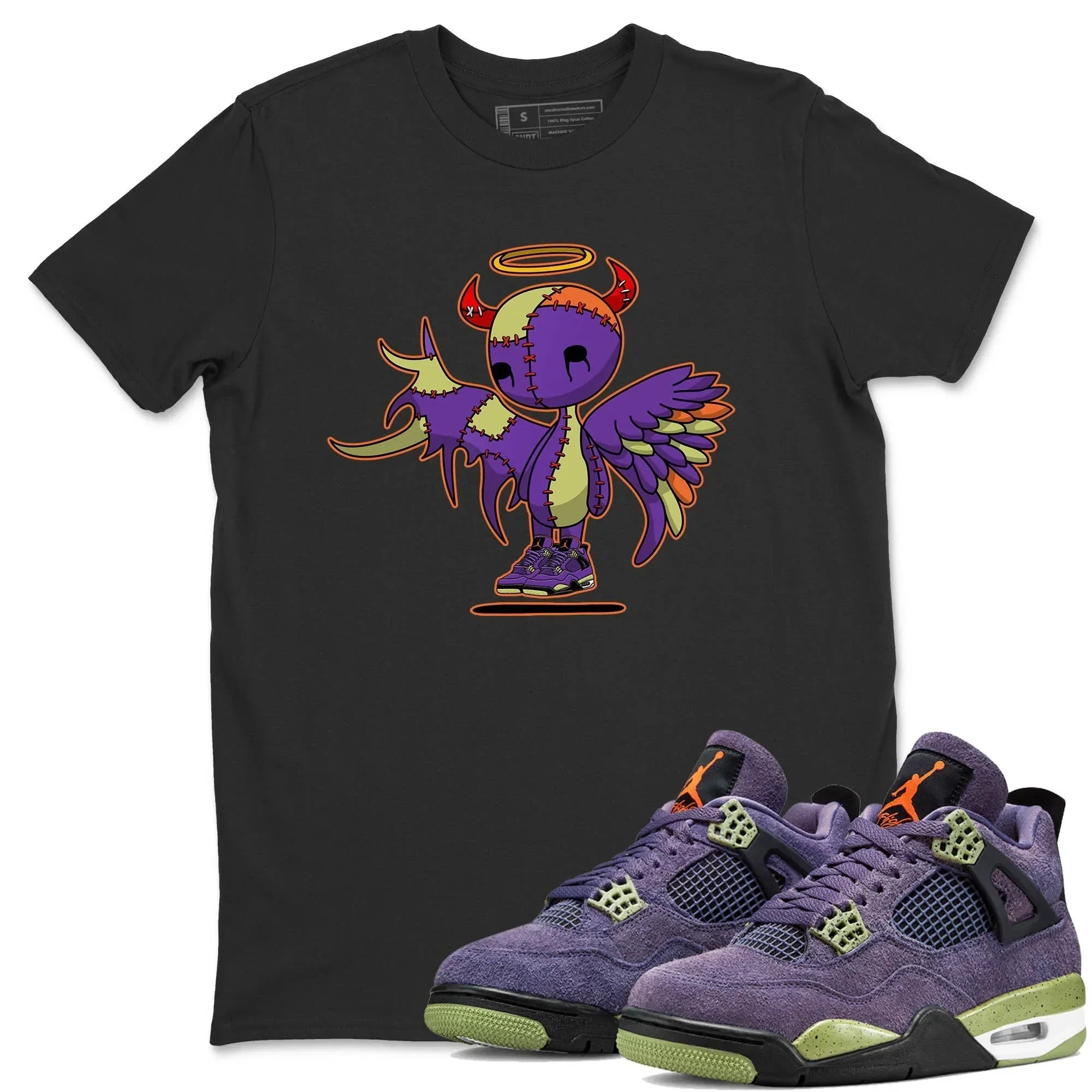 Devil Angel Unisex Tops - Air Jordan 4 Canyon Purple