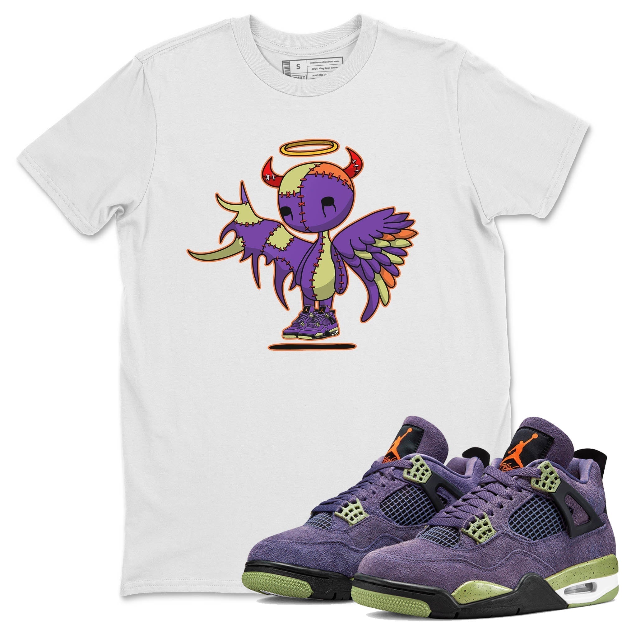 Devil Angel Unisex Tops - Air Jordan 4 Canyon Purple
