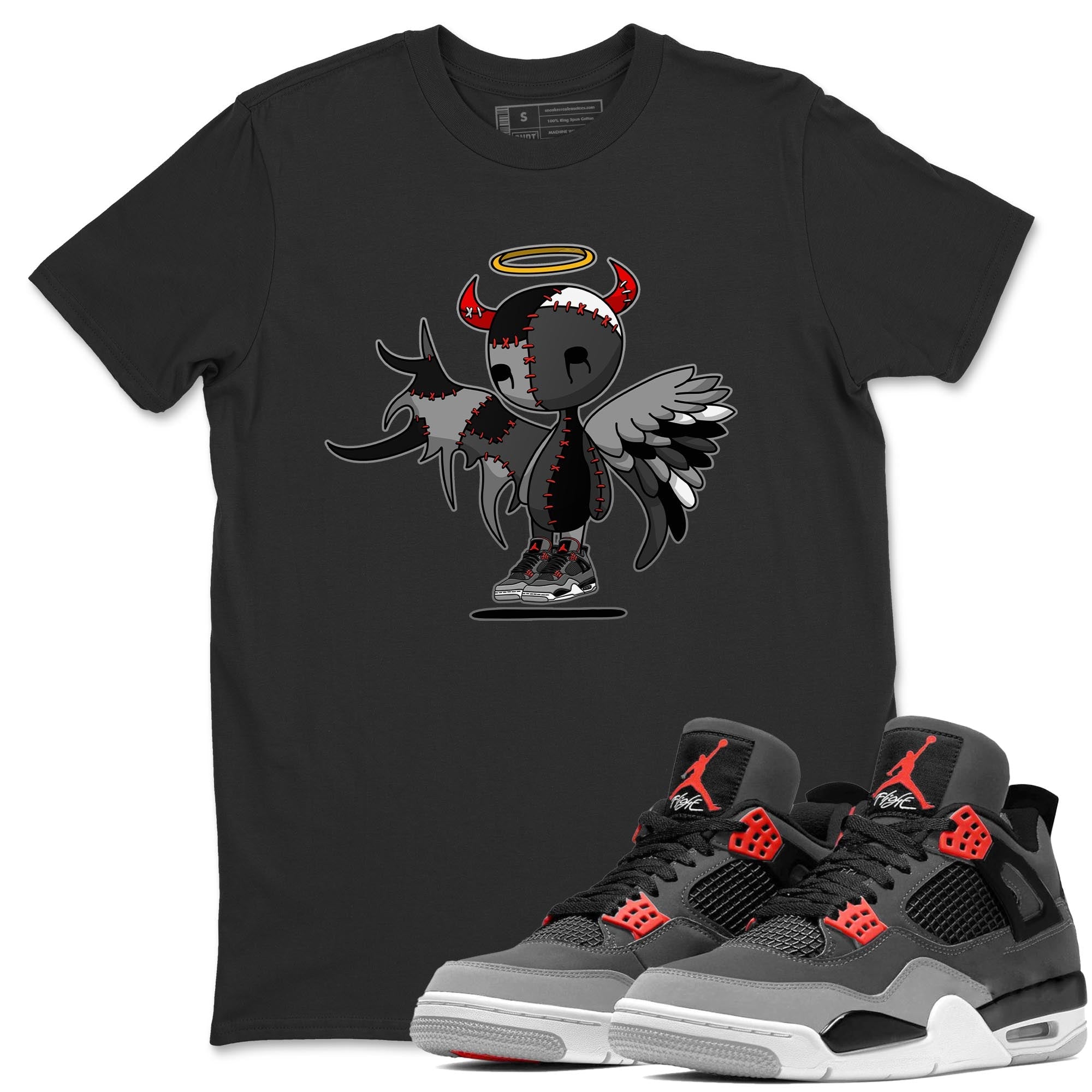 Devil Angel Unisex Tops - Air Jordan 4 Infrared