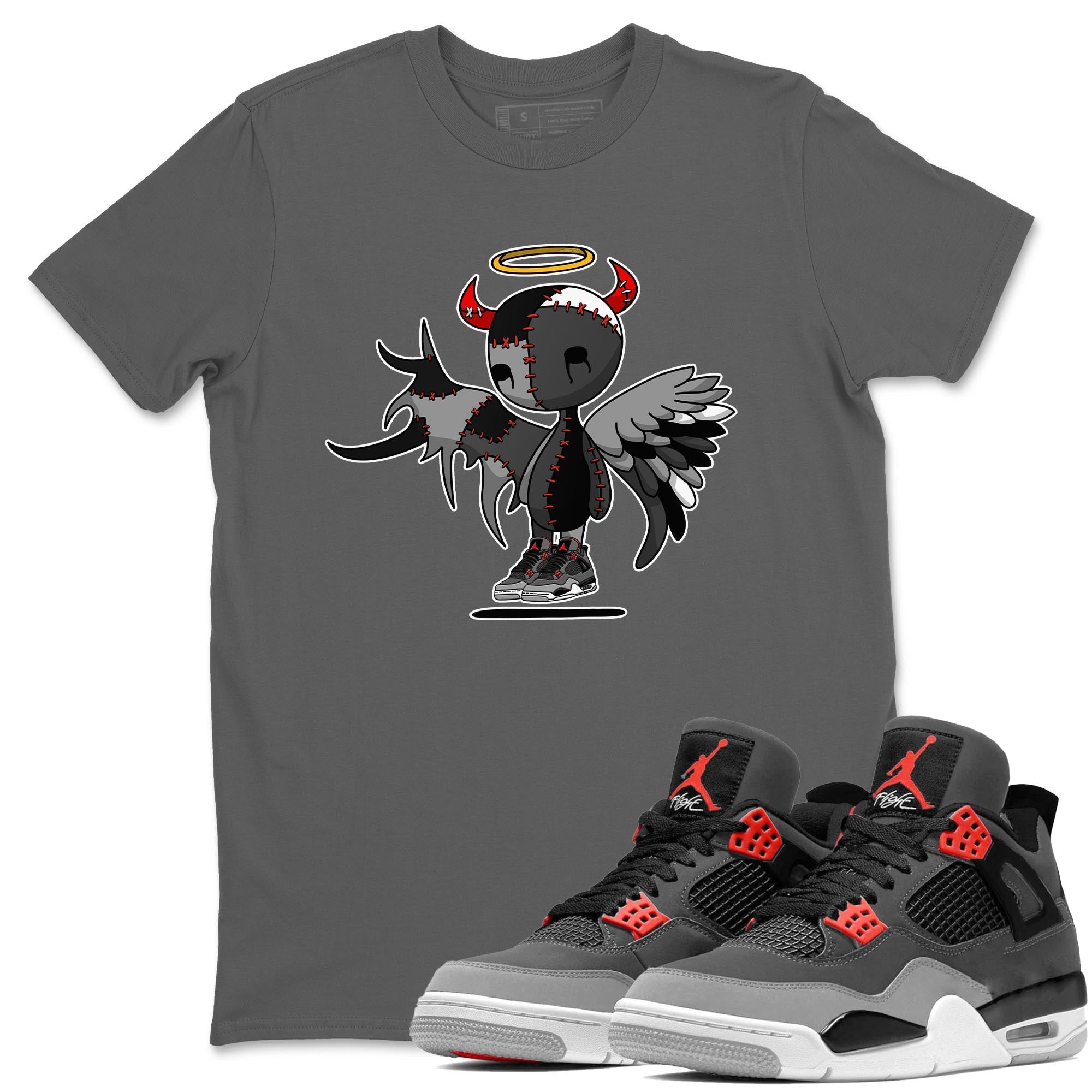 Devil Angel Unisex Tops - Air Jordan 4 Infrared