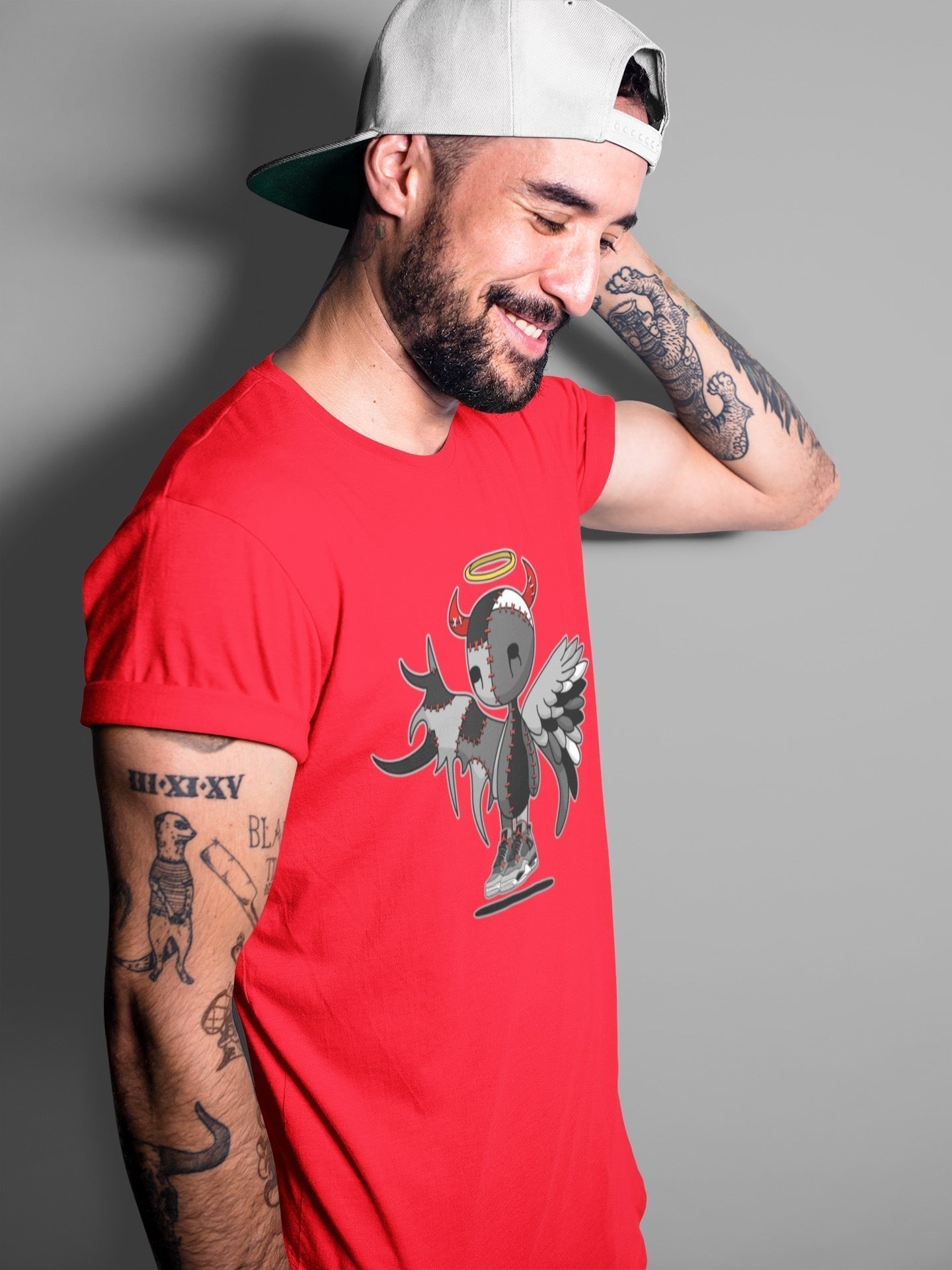 Devil Angel Unisex Tops - Air Jordan 4 Infrared