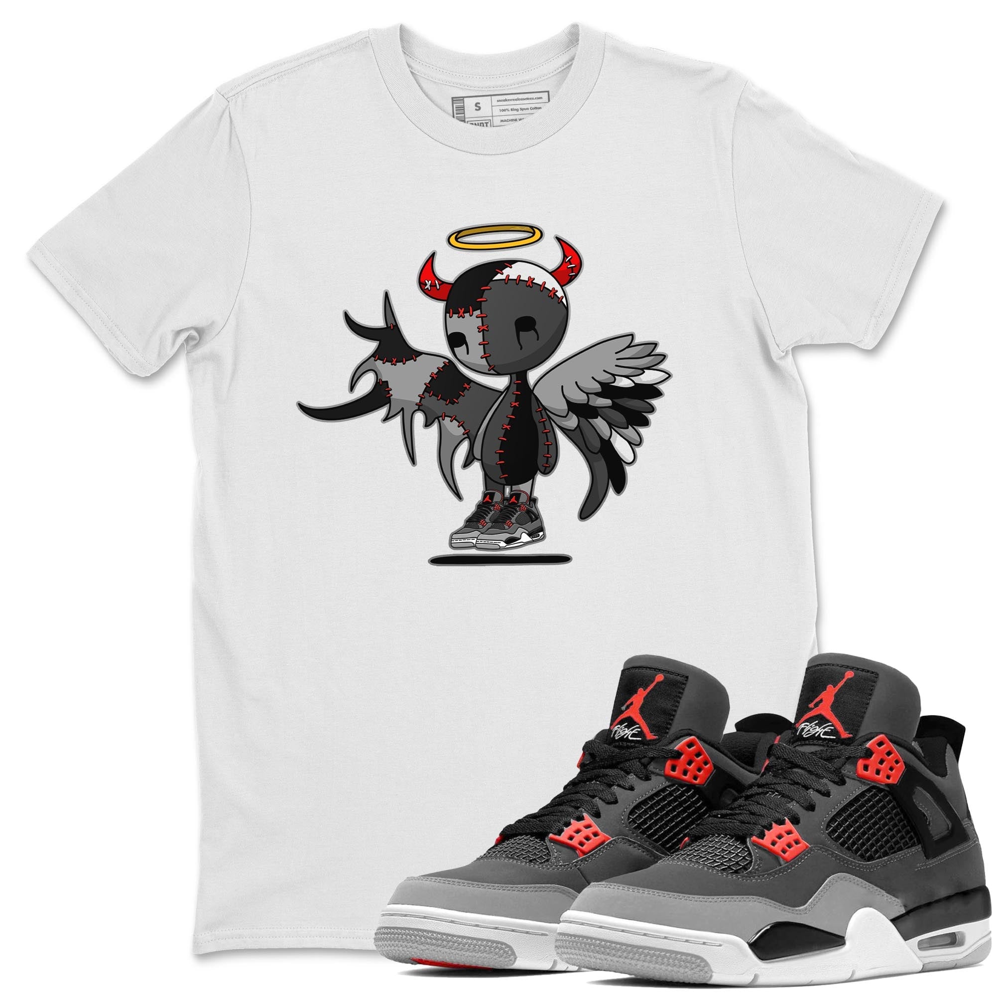 Devil Angel Unisex Tops - Air Jordan 4 Infrared
