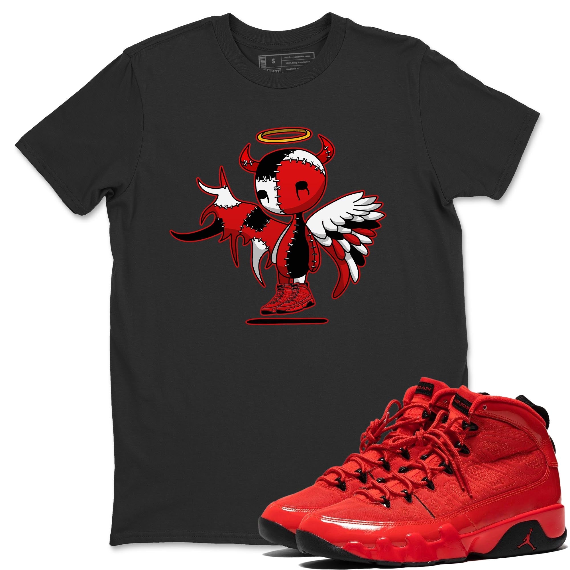 Devil Angel Unisex Tops - Air Jordan 9 Chile Red