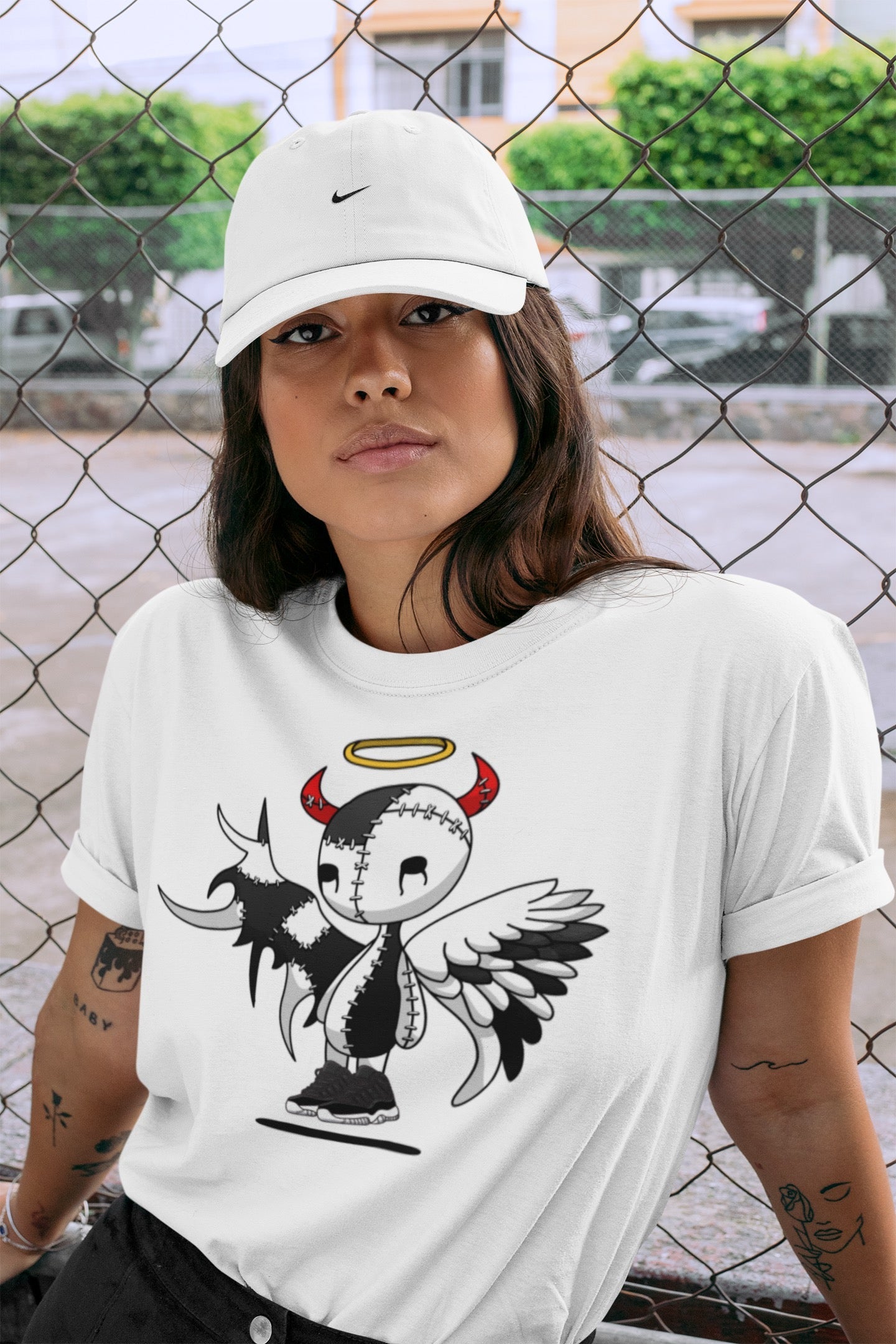 Devil Angel Unisex Tops - Air Jordan 11 72-10