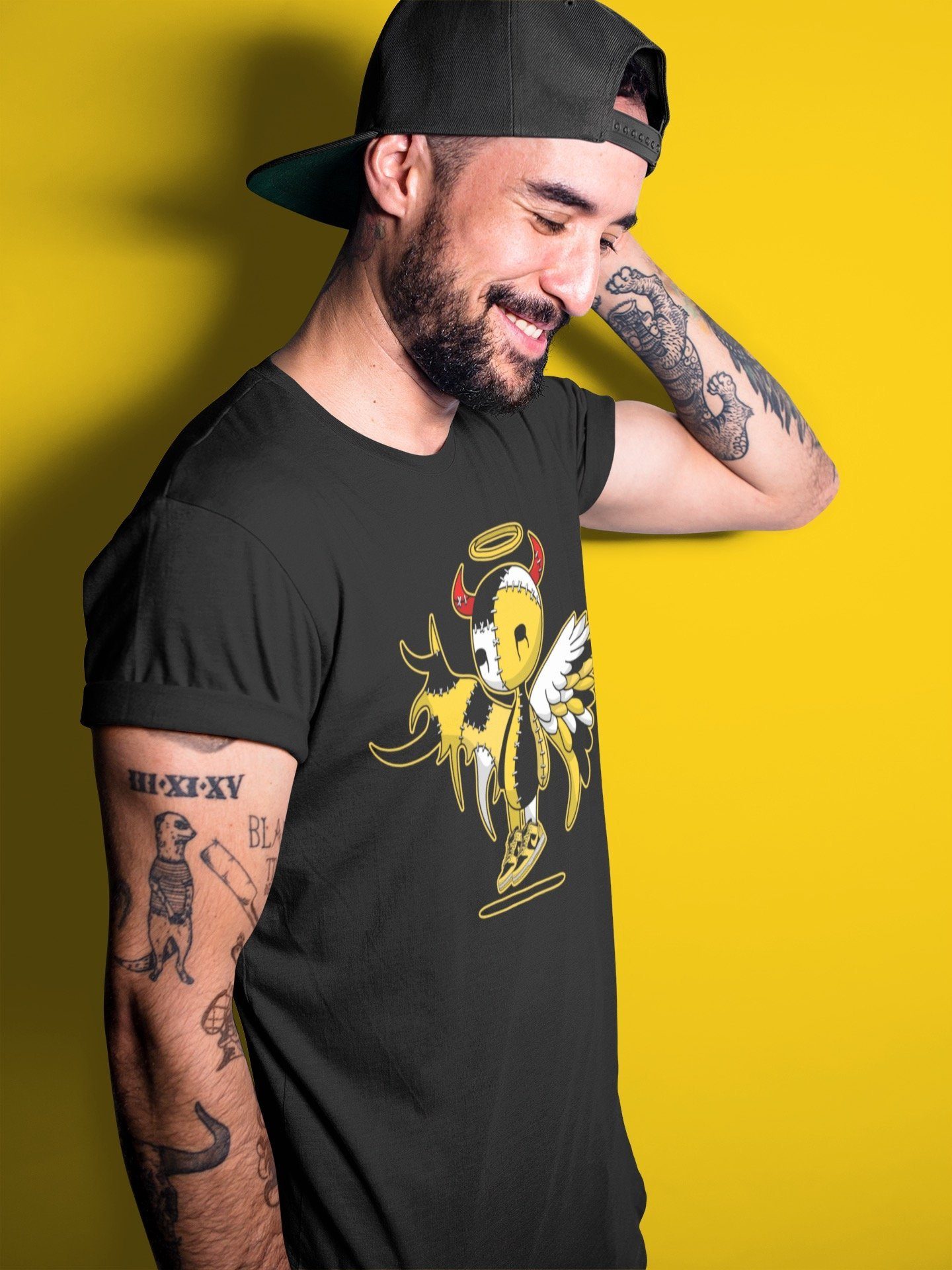 Devil Angel Unisex Tops - Dunk Championship Goldenrod