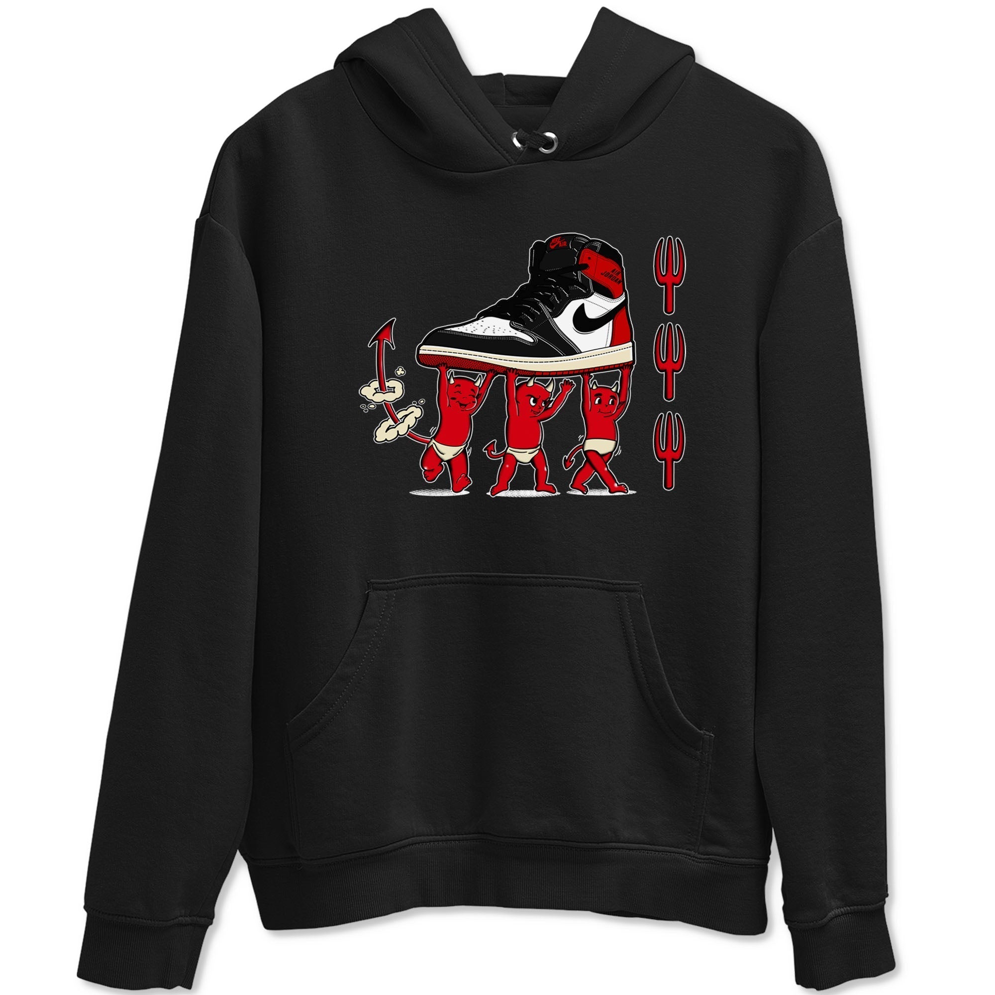 Devil Babies snkmatch Tees - Air Jordan 1 Black Toe Reimagined