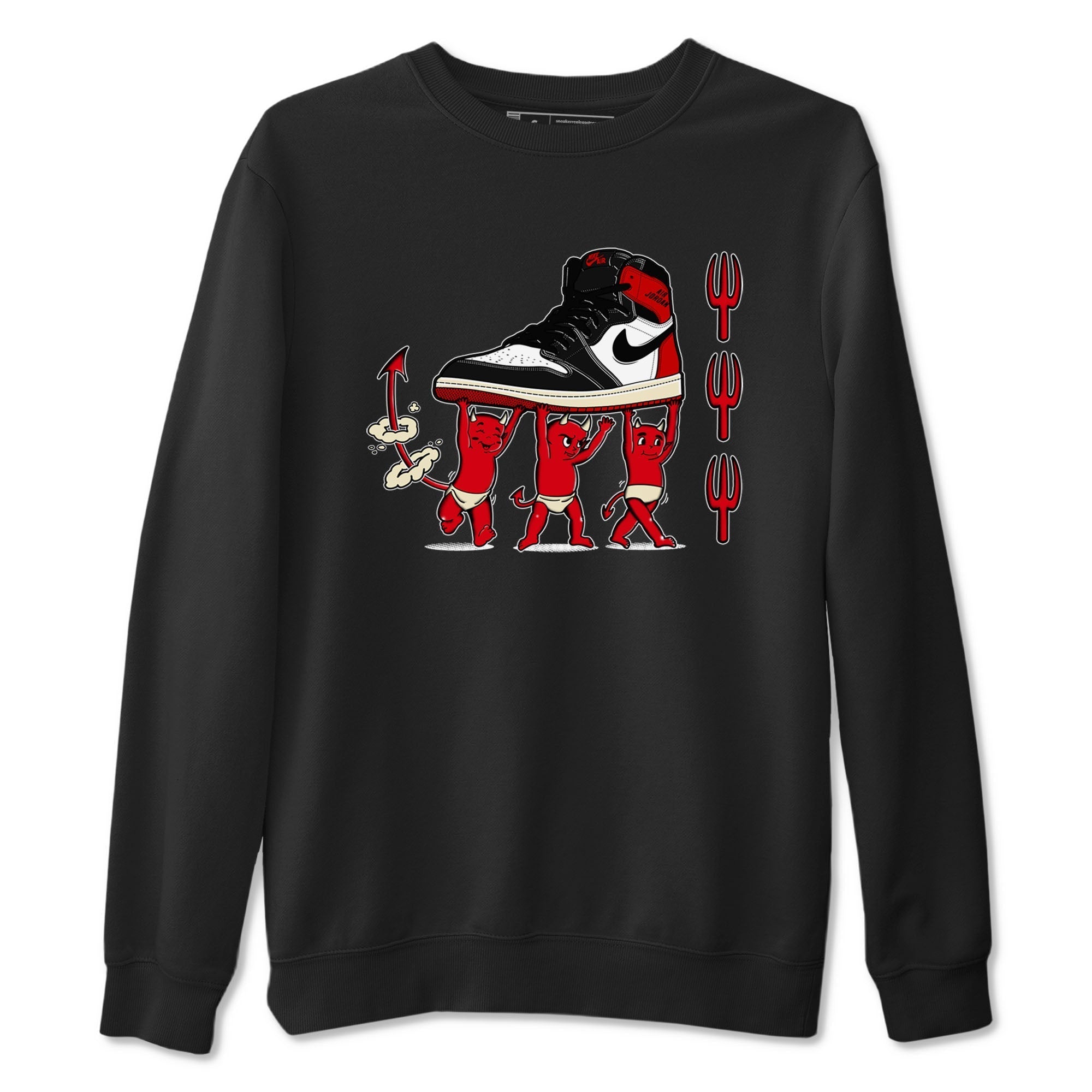 Devil Babies snkmatch Tees - Air Jordan 1 Black Toe Reimagined
