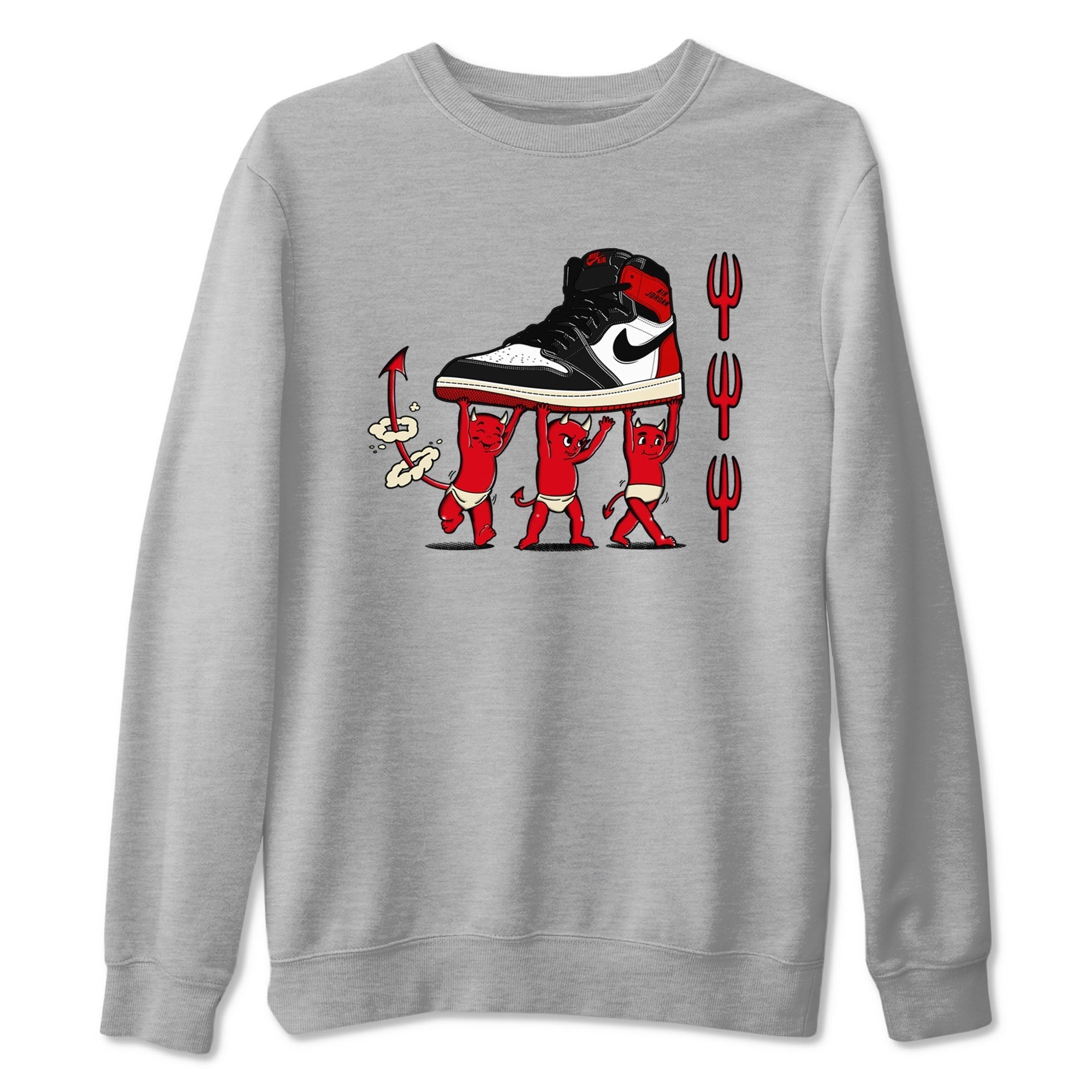 Devil Babies snkmatch Tees - Air Jordan 1 Black Toe Reimagined