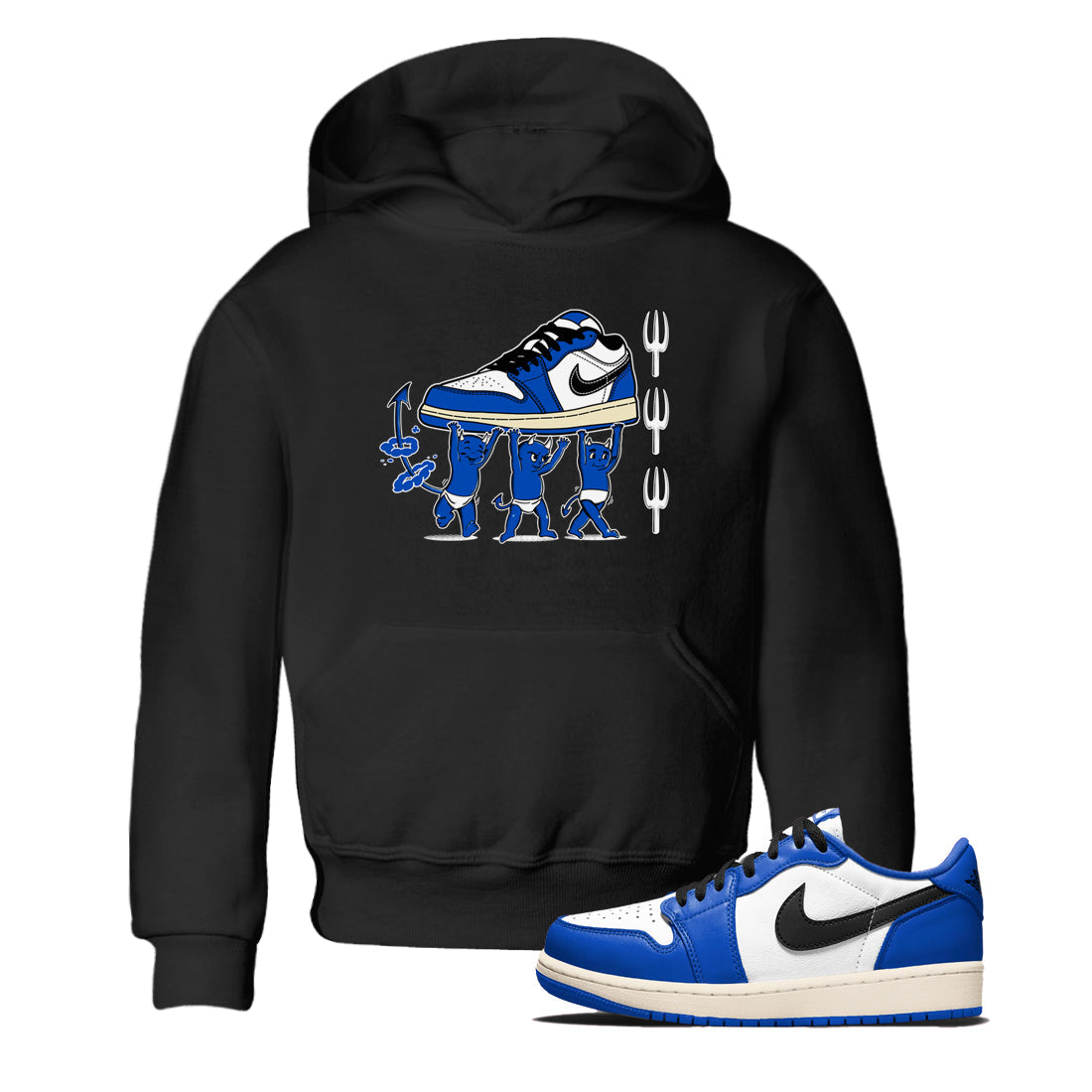 Devil Babies snkmatch Tees Kids - Air Jordan 1 Game Royal