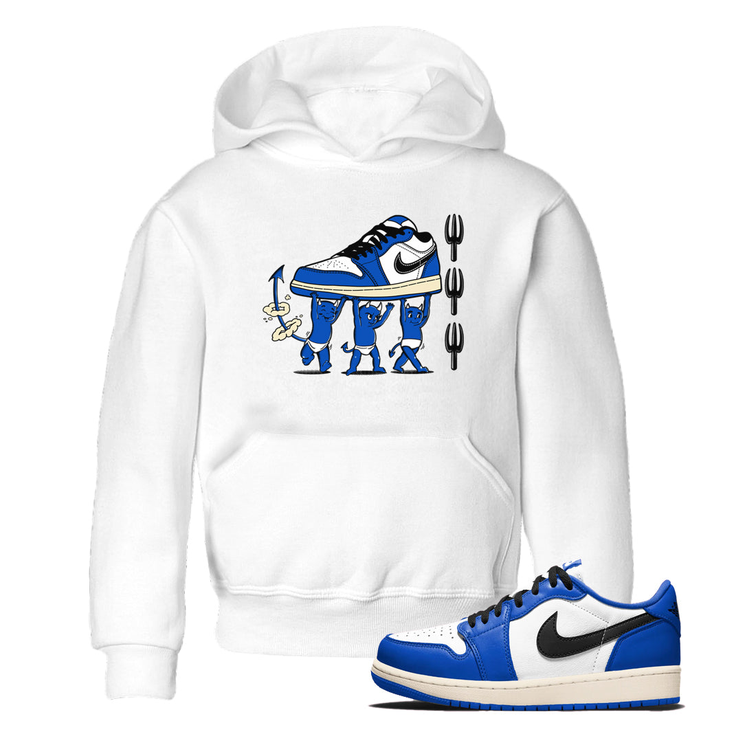 Devil Babies snkmatch Tees Kids - Air Jordan 1 Game Royal