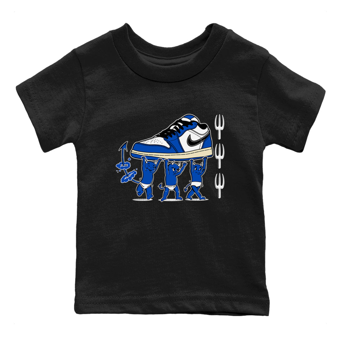 Devil Babies snkmatch Tees Kids - Air Jordan 1 Game Royal