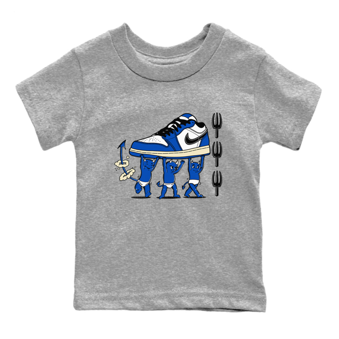 Devil Babies snkmatch Tees Kids - Air Jordan 1 Game Royal