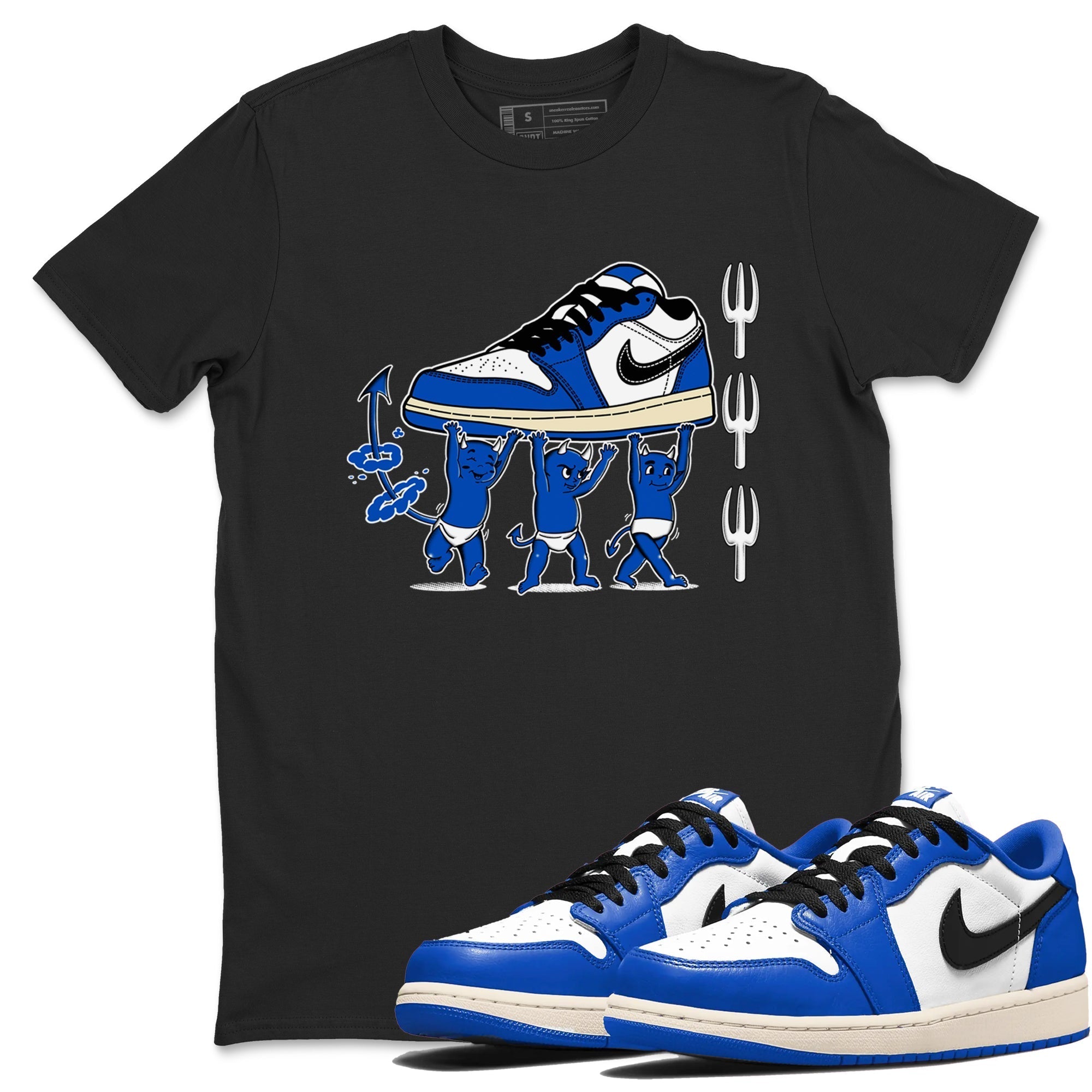 Devil Babies snkmatch Tees - Air Jordan 1 Game Royal