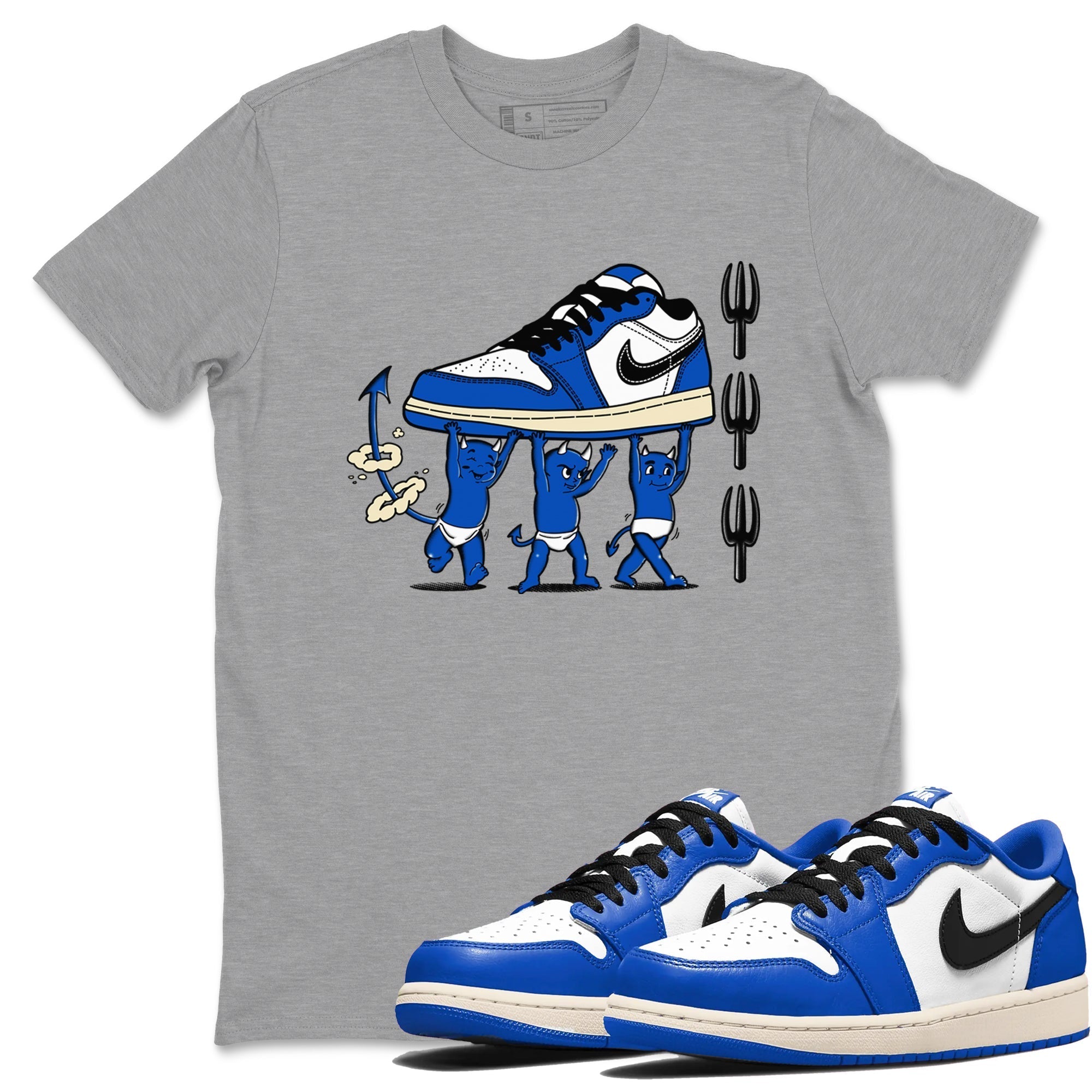 Devil Babies snkmatch Tees - Air Jordan 1 Game Royal