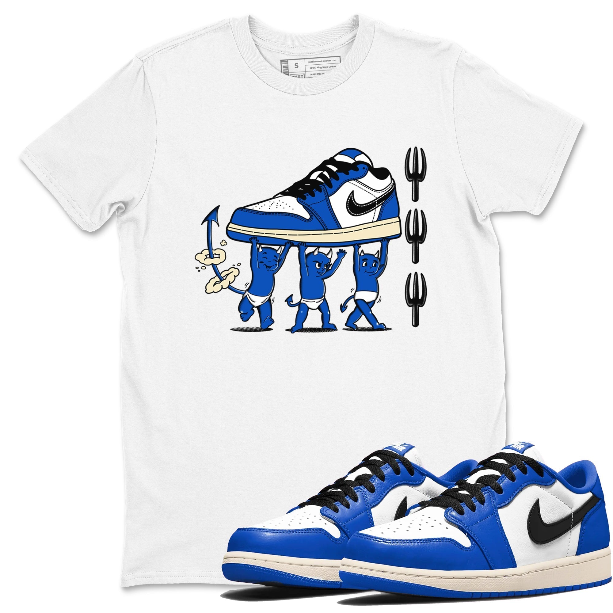 Devil Babies snkmatch Tees - Air Jordan 1 Game Royal