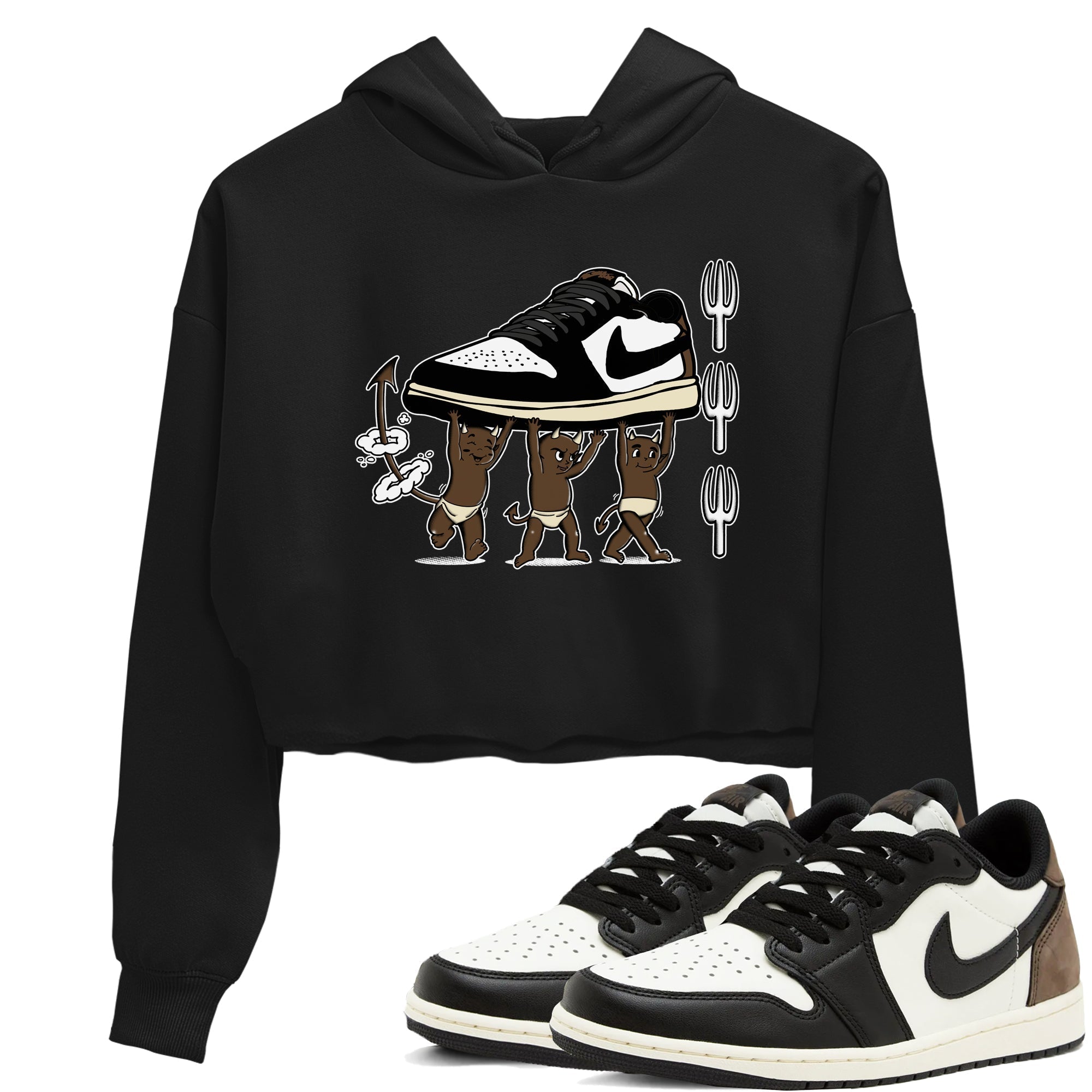 Devil Babies snkmatch Women's Top - Air Jordan 1 Mocha