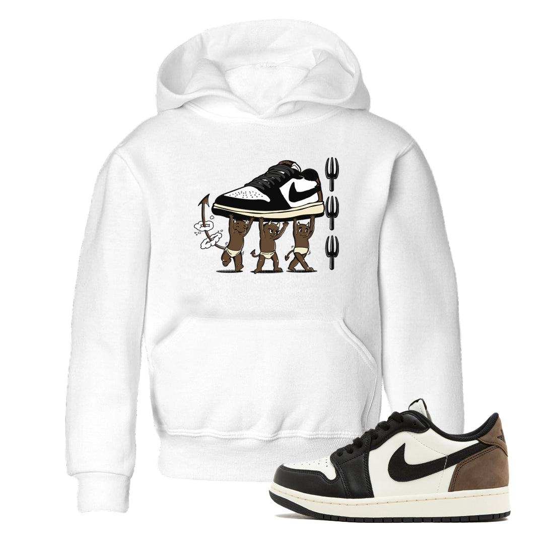 Devil Babies snkmatch Tees Kids - Air Jordan 1 Mocha